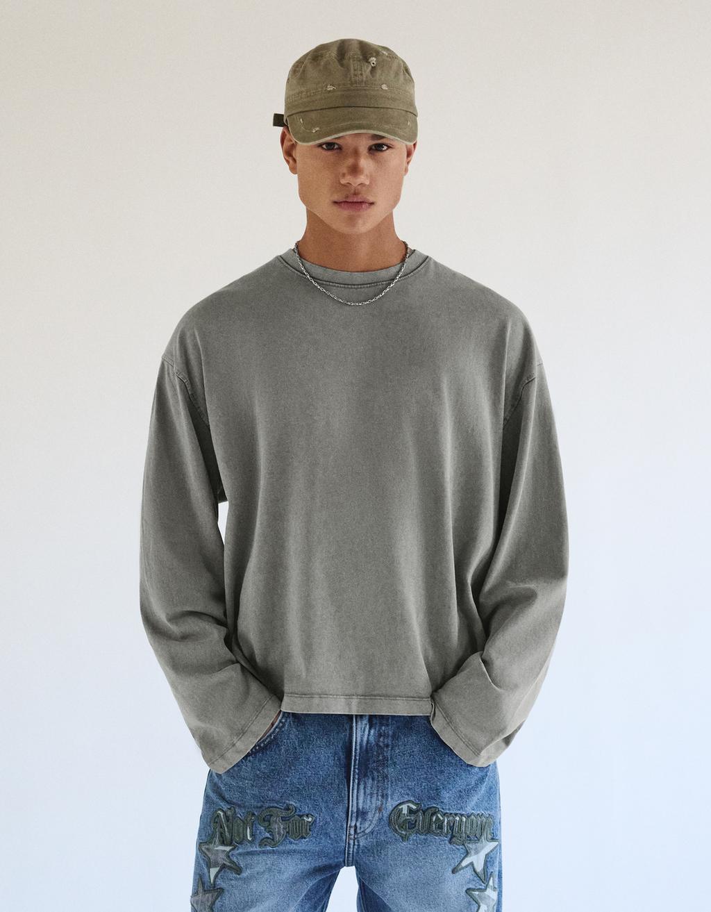 Boxy long sleeve T-shirt