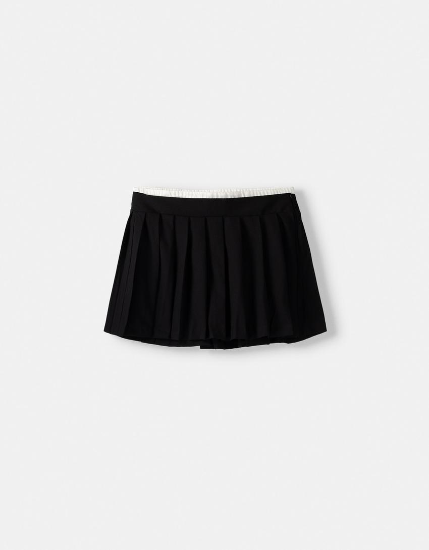 Ensemble blazer et jupe popeline-Noir-6