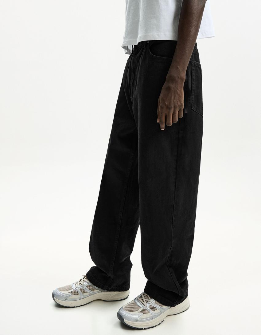 Baggy jeans-Black-2