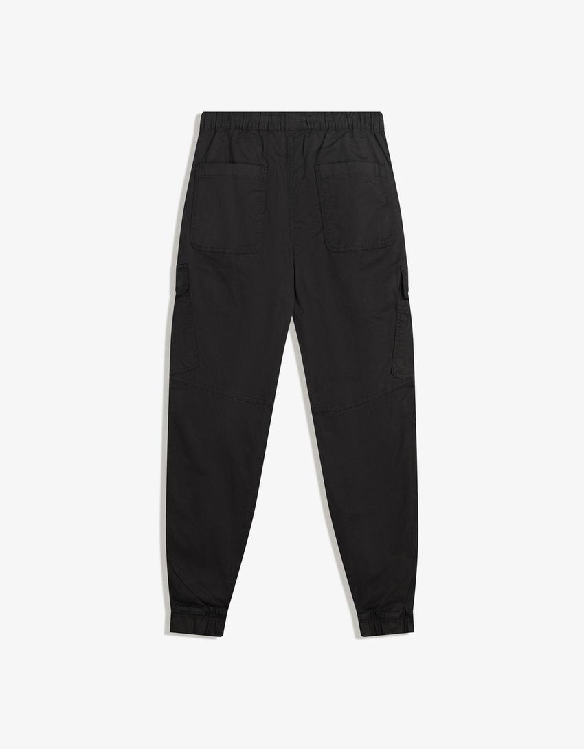 Cargo joggingbroek-Zwart-4