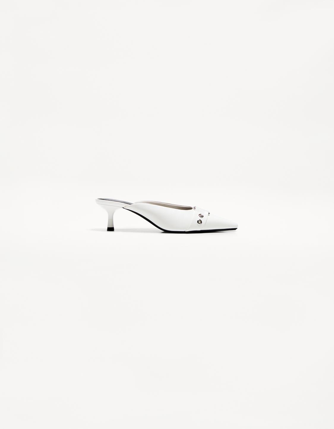 Scarpe con tacco Mules e fibbia