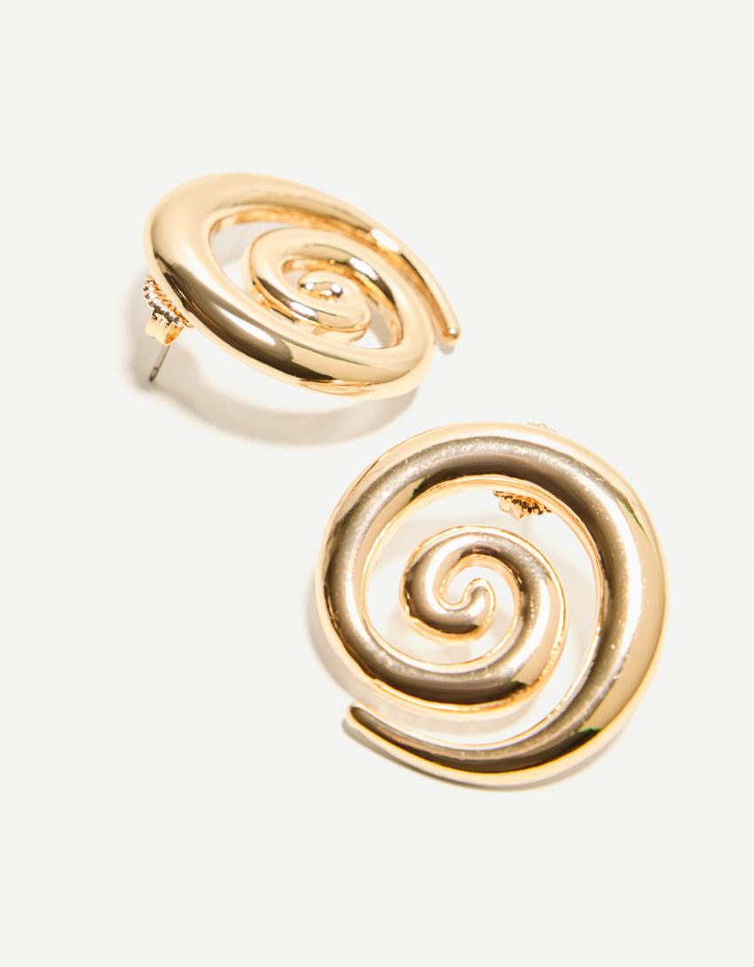 Boucles d’oreilles spirale-Or