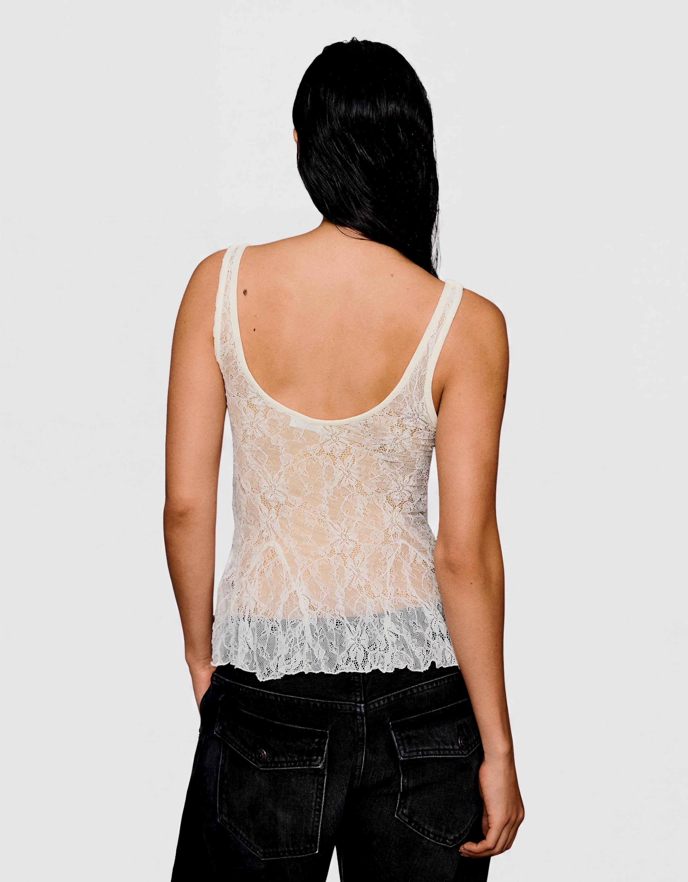 Lace camisole — Cream