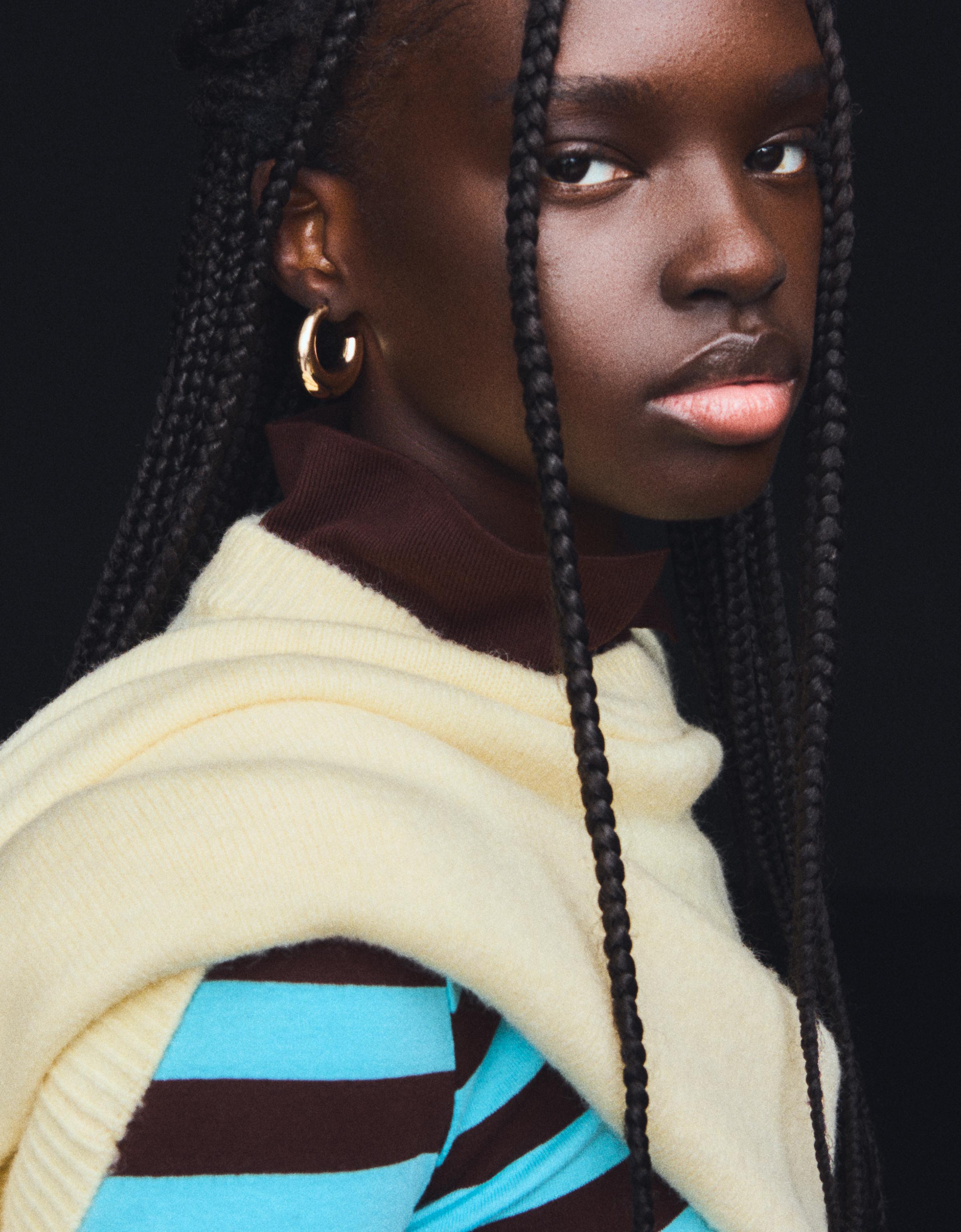 Bershka 3er-Pack Ohrringe In Harzoptik Damen Braun