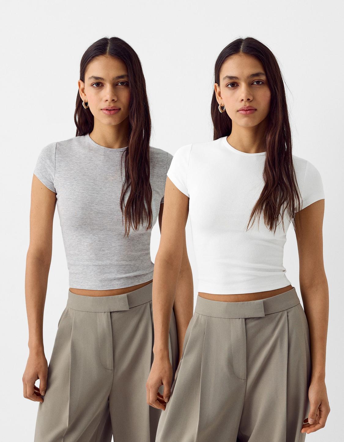 2-pack of short sleeve round neck T-shirts