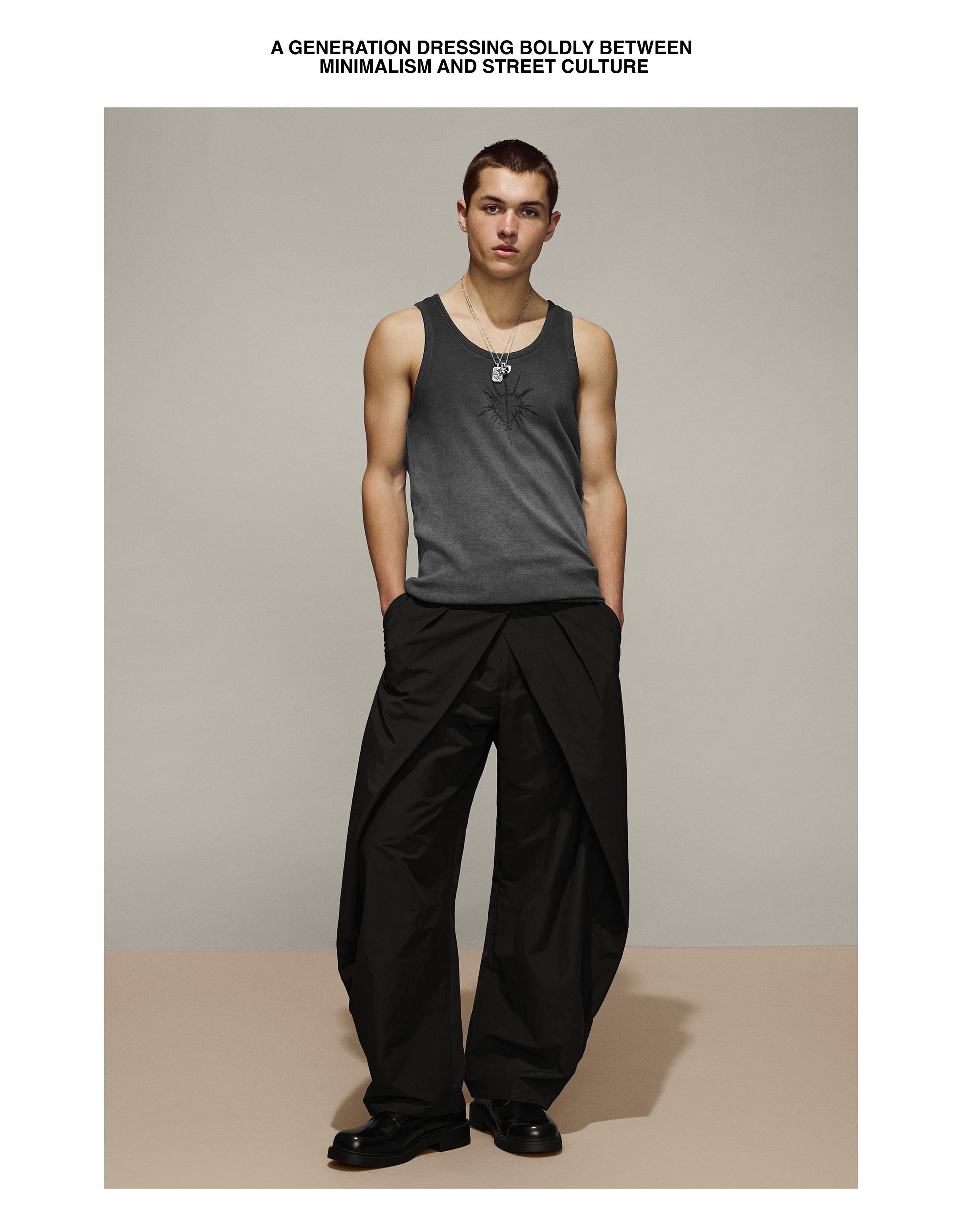 Super baggy fit çapraz pantolon - Görsel 15