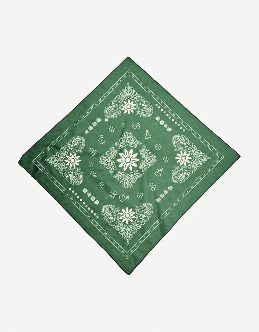 Printed neckerchief-Green