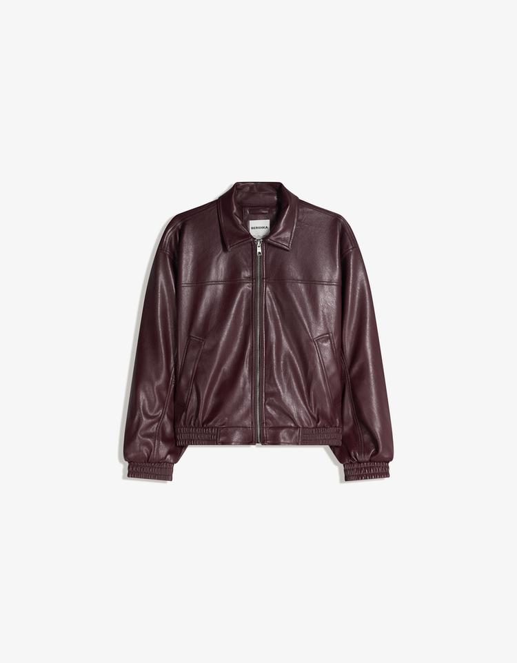 Leather effect jacket