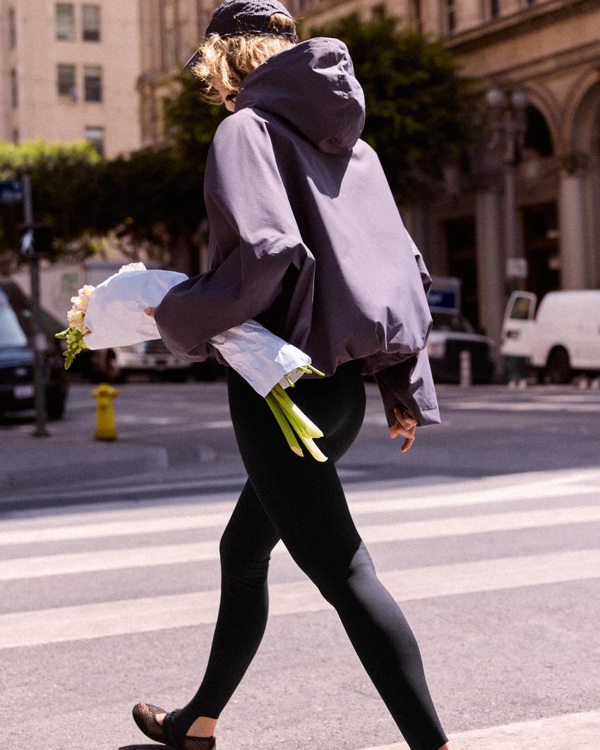 Waterproof & Windproof hooded nylon jacket-Graphite