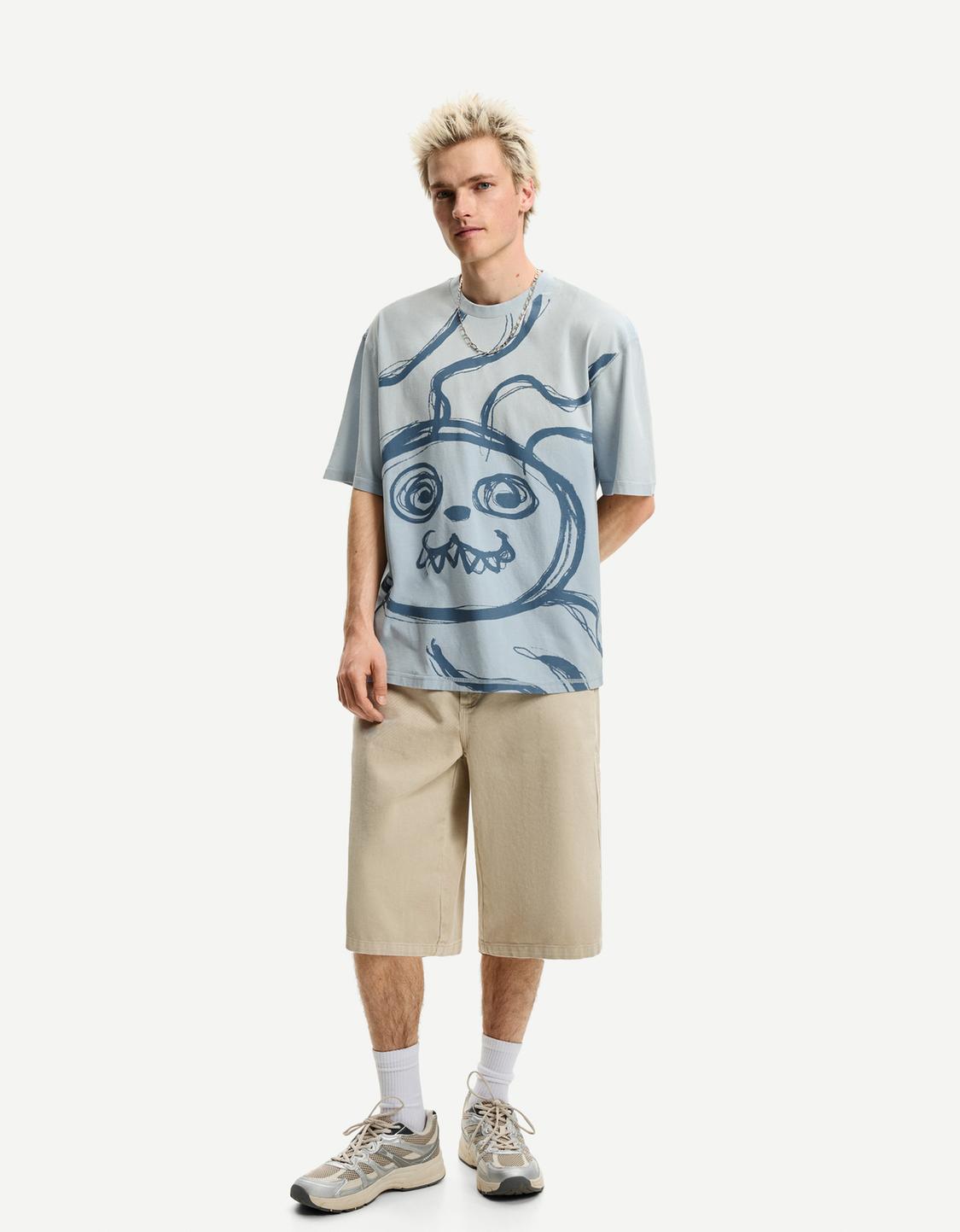 Short sleeve T-shirt with print