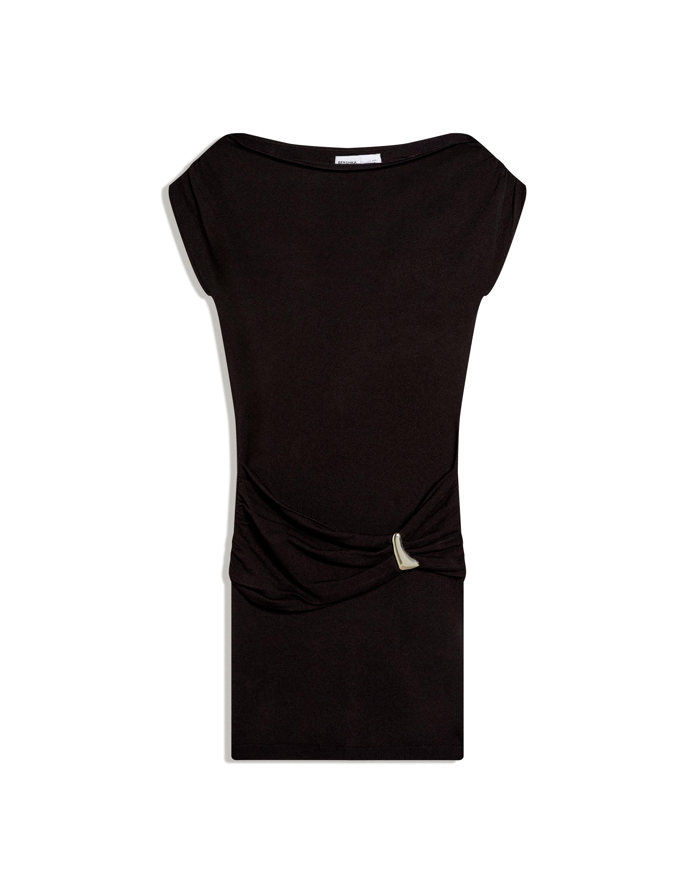 Kemerli mini elbise - Görsel 2