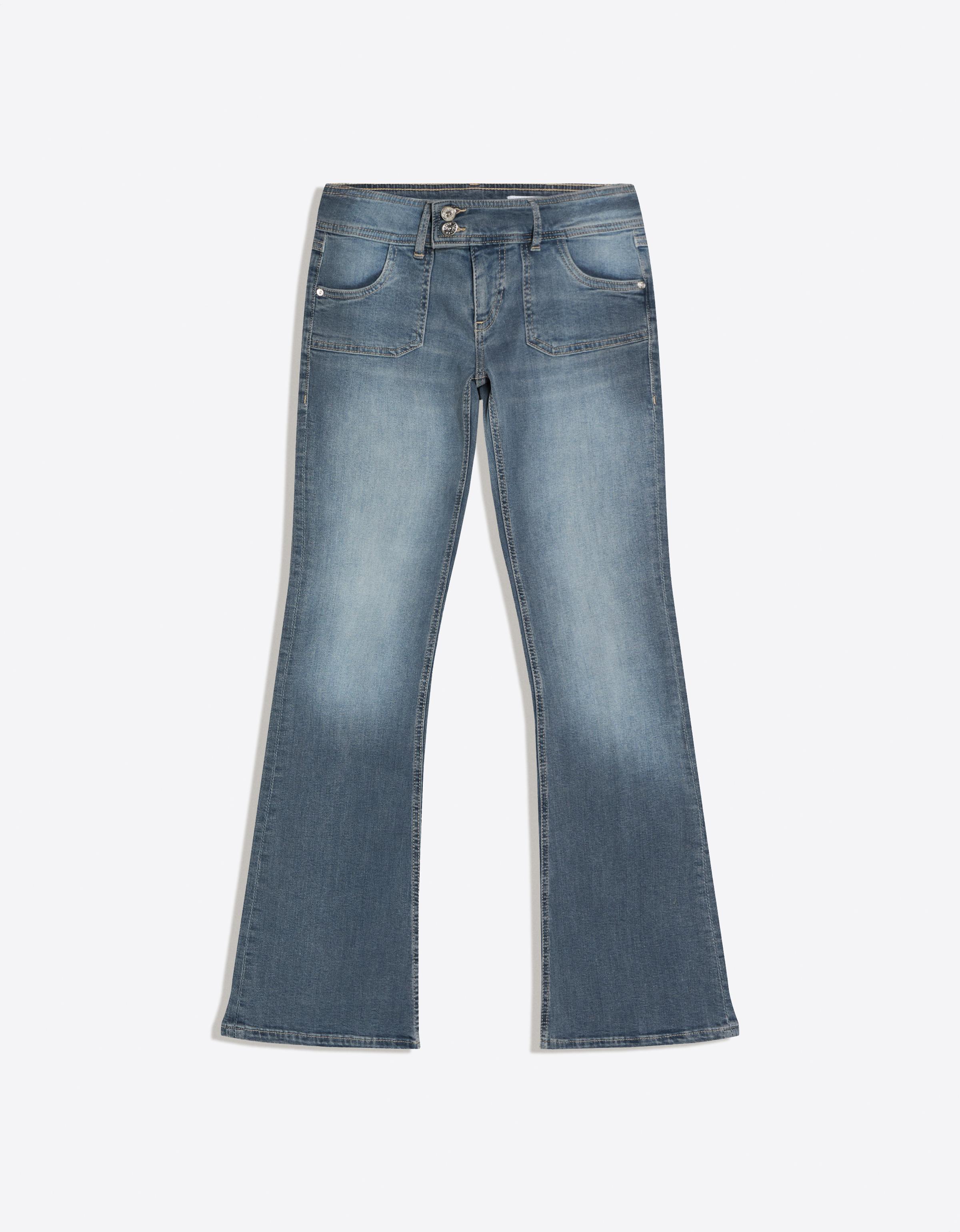 Low-rise boot-cut jeans — Blue