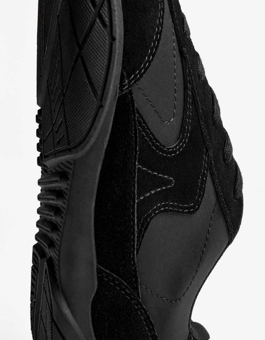 Adidași cu profil subțire-Negru-3