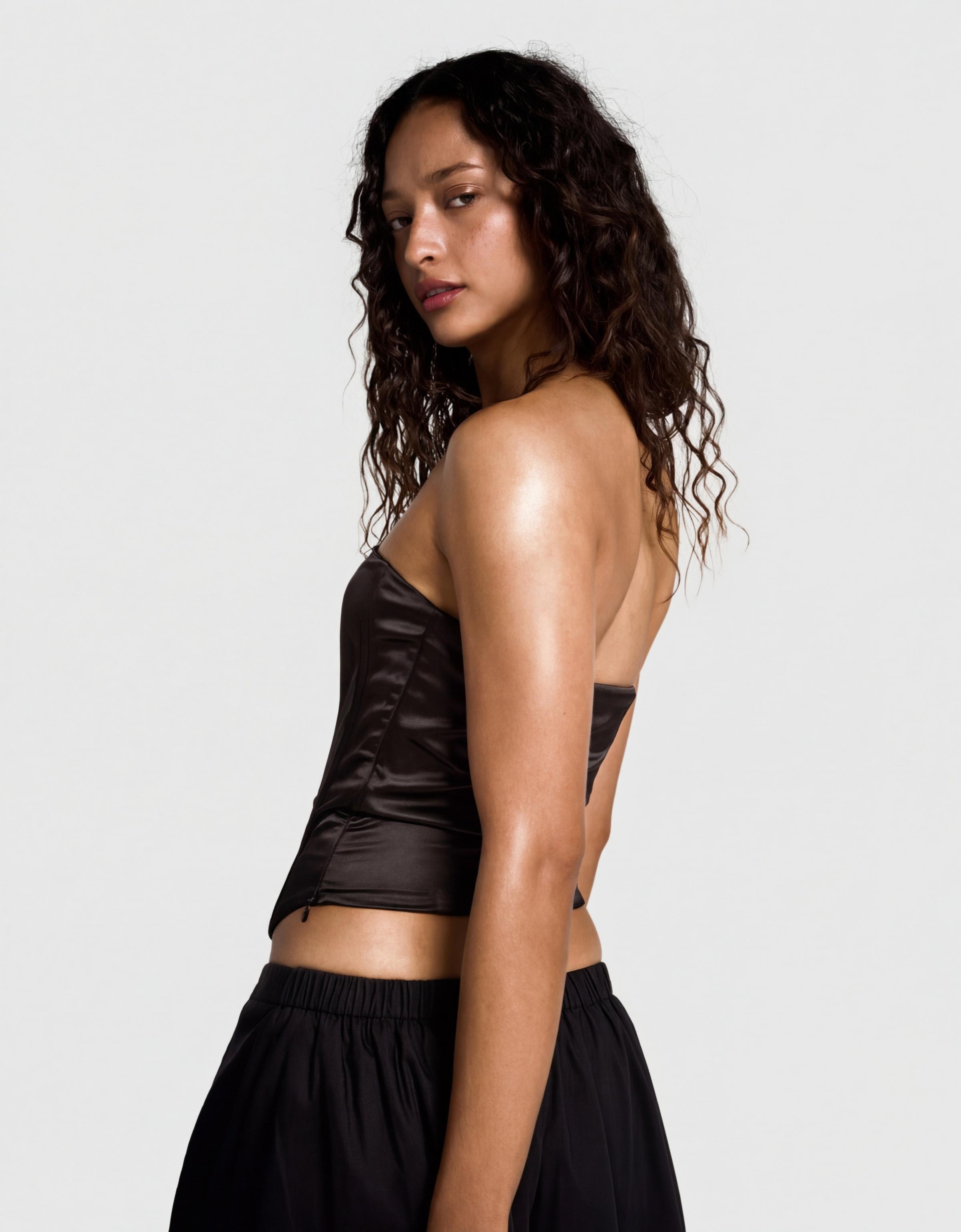 Saten büstiyer top - Görsel 61