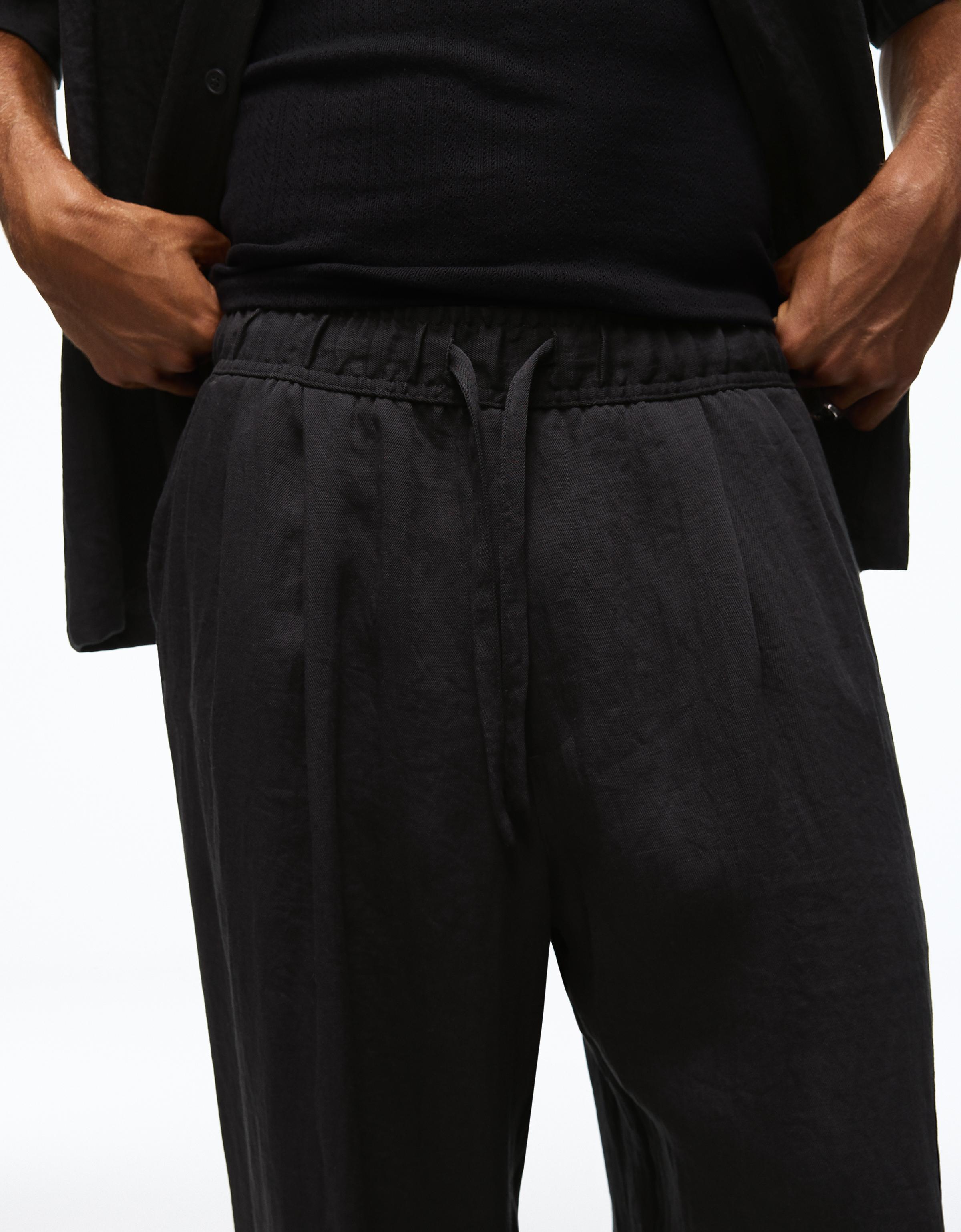 Rustic baggy trousers — Black