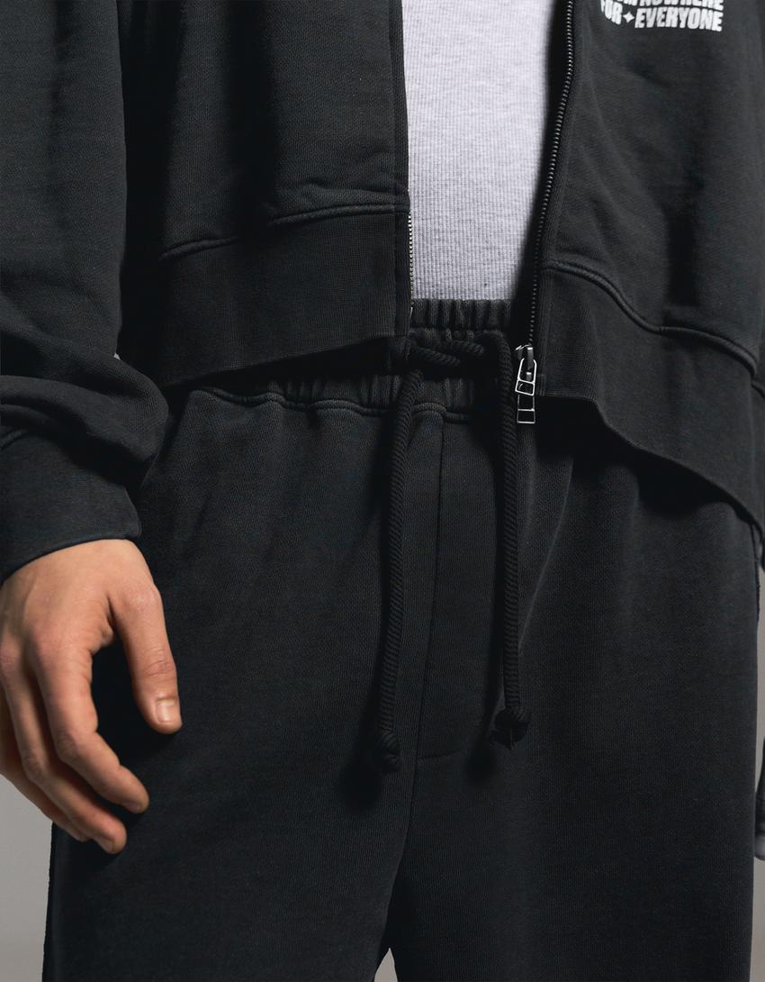 Super baggy trousers-Grey