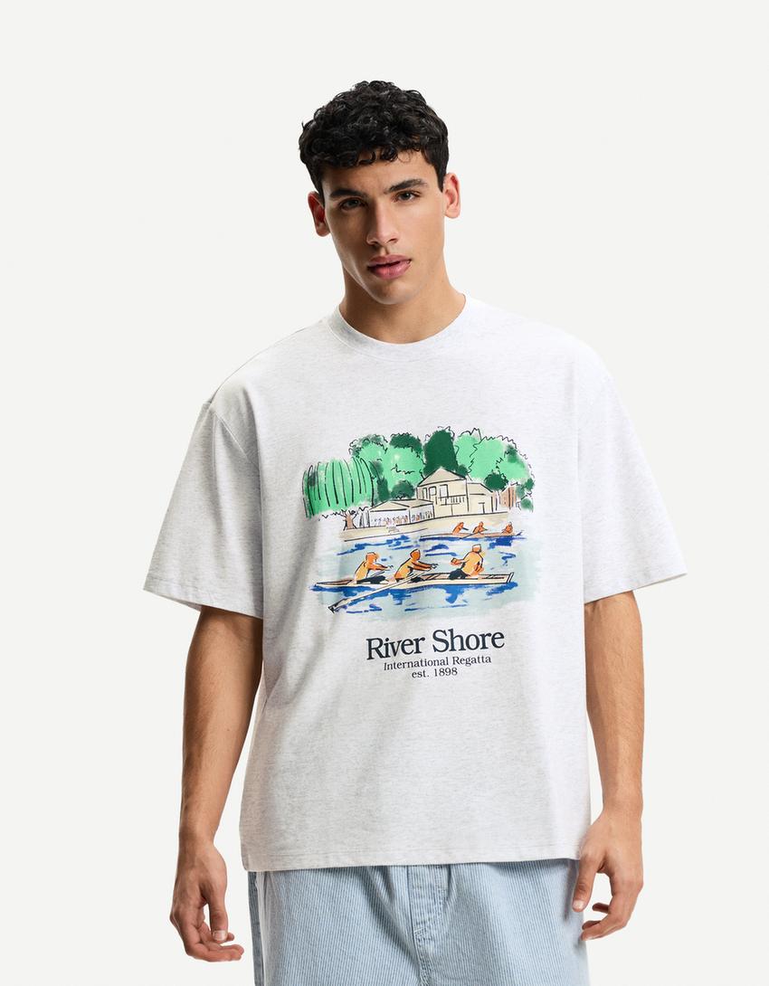 Short sleeve T-shirt with print