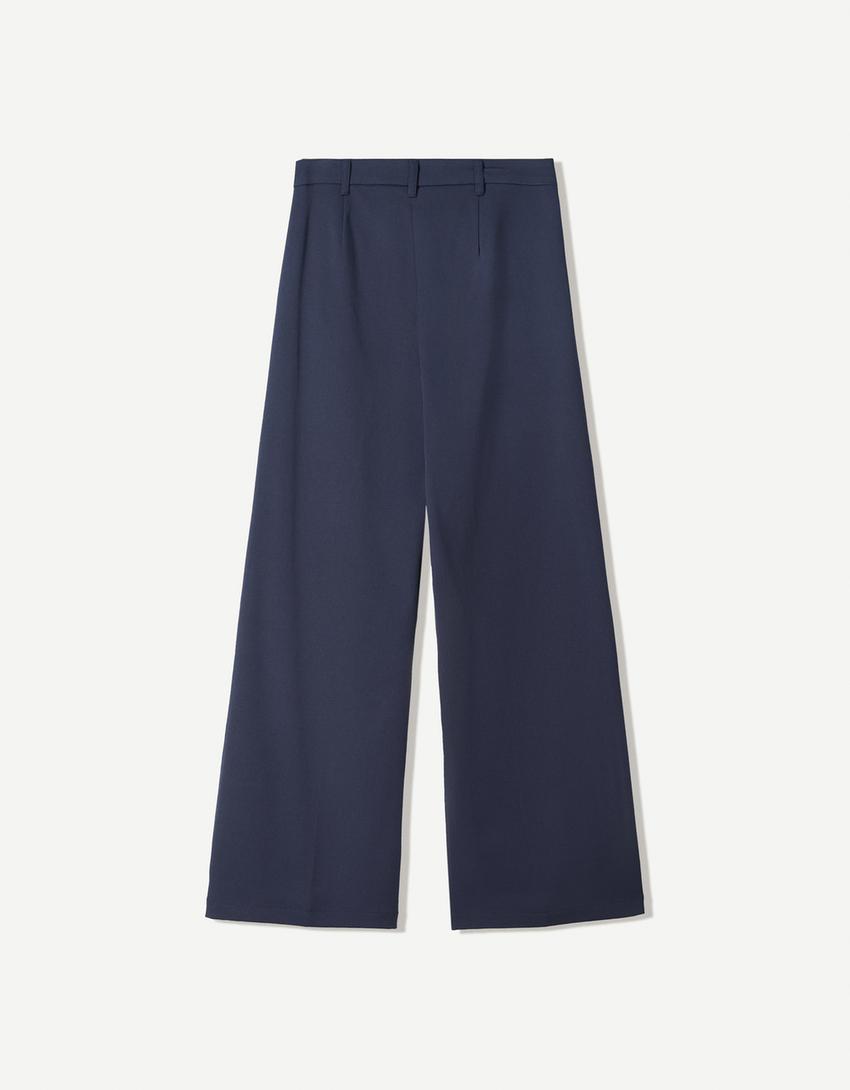 Wide-leg tailoring pants