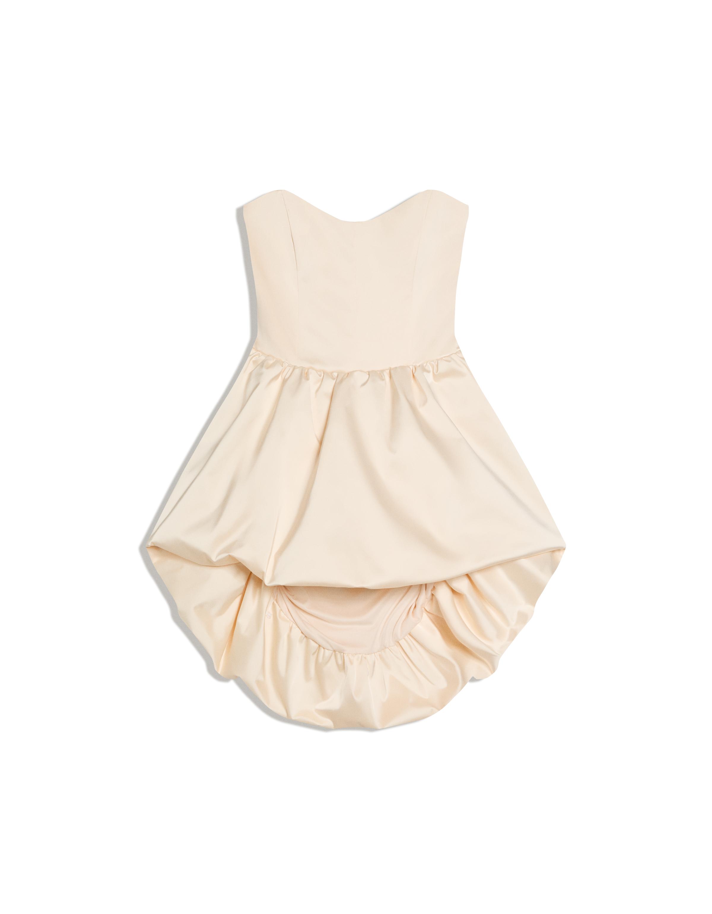 Saten büstiyer elbise - Görsel 3