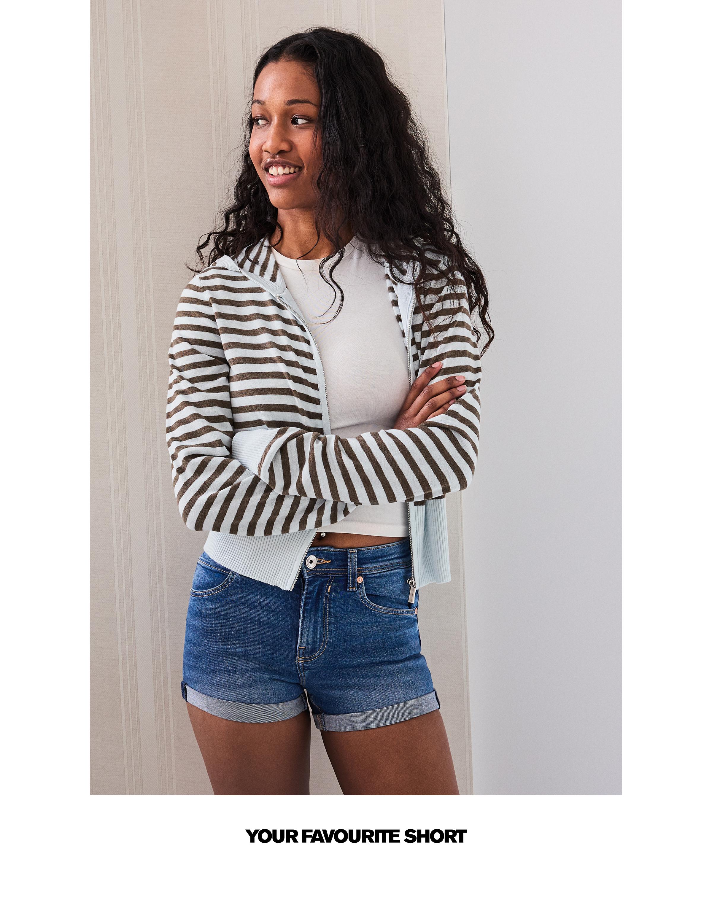 Katlanabilir paçalı denim şort - Görsel 70