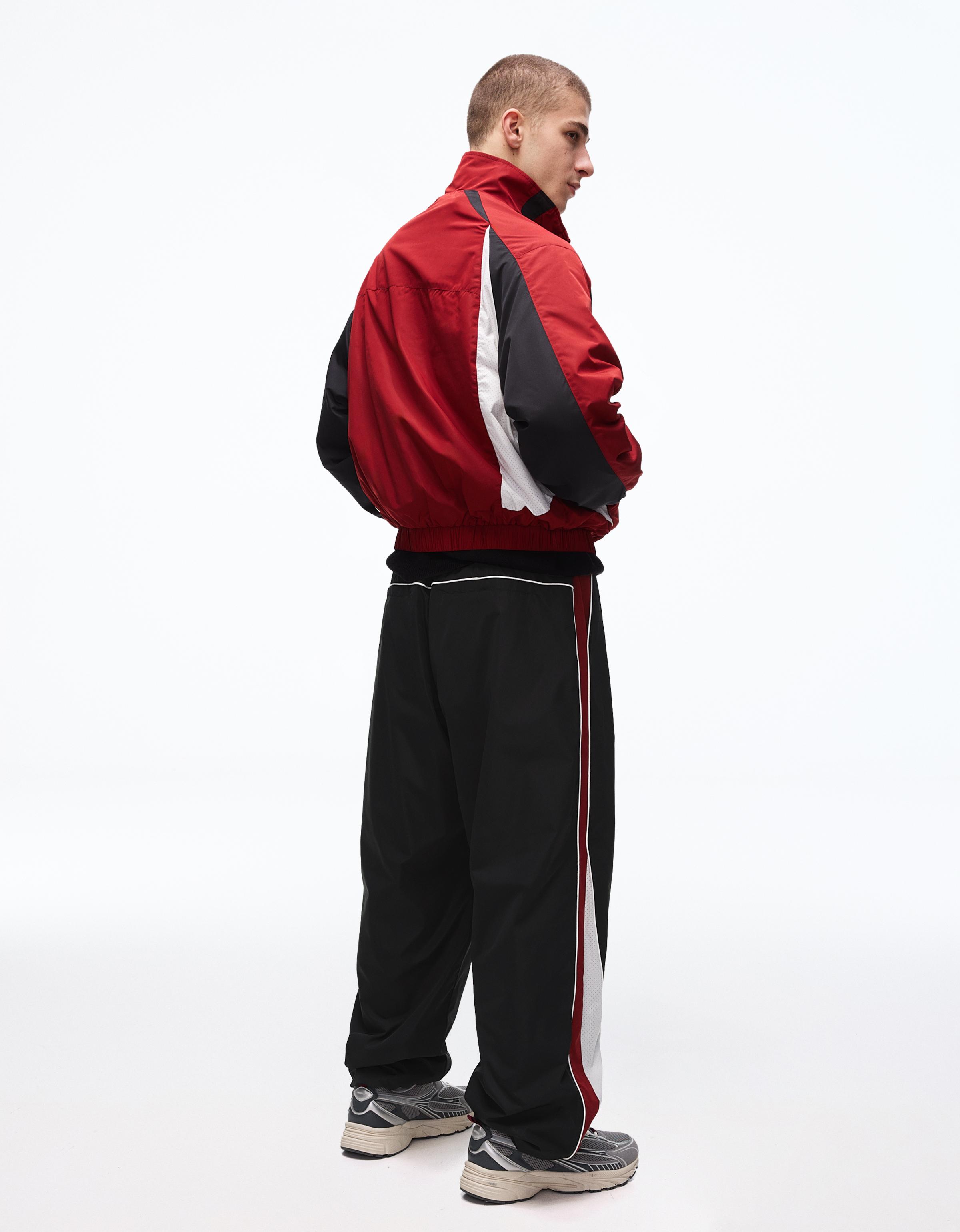 Teknik spor super baggy fit pantolon - Görsel 22