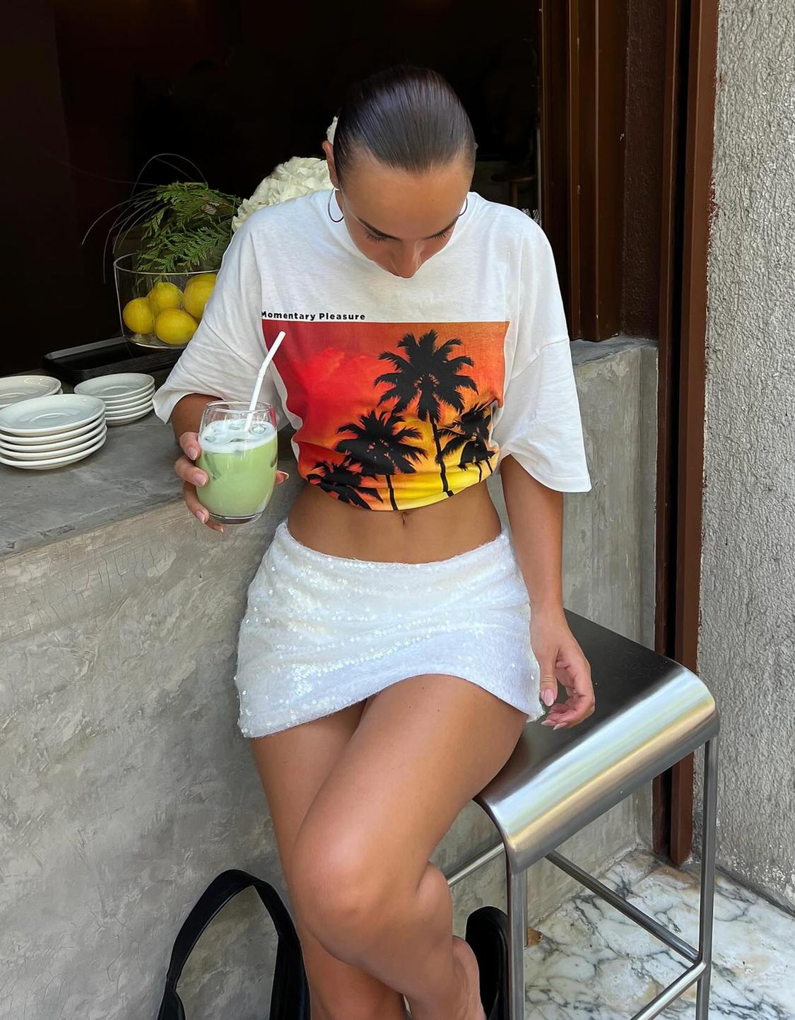 Short sleeve T-shirt with print