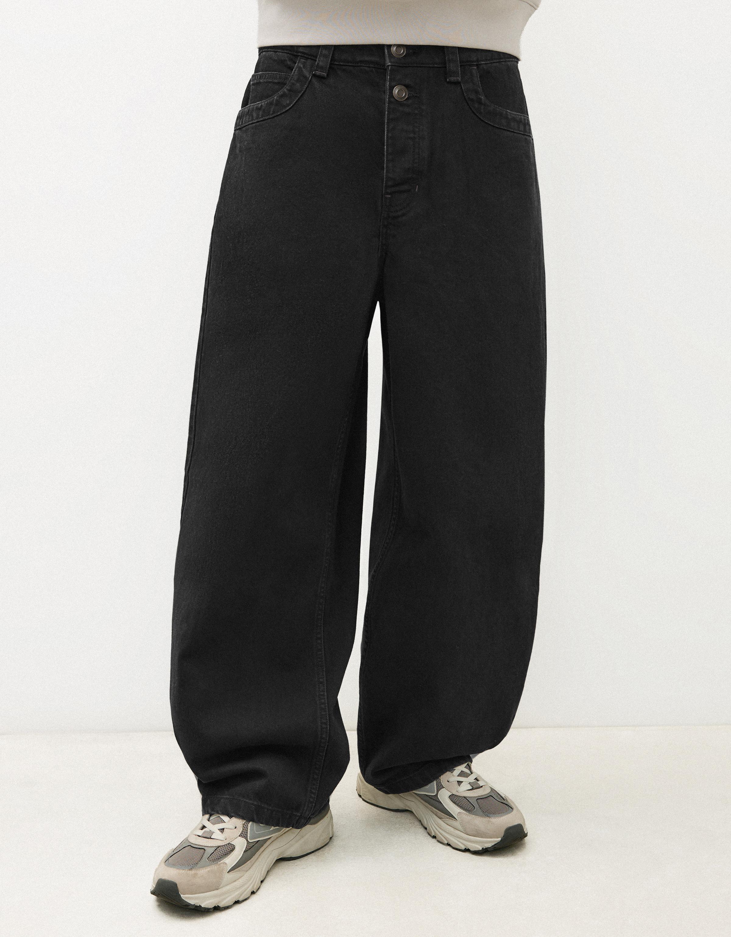 Barrel fit jeans — Black