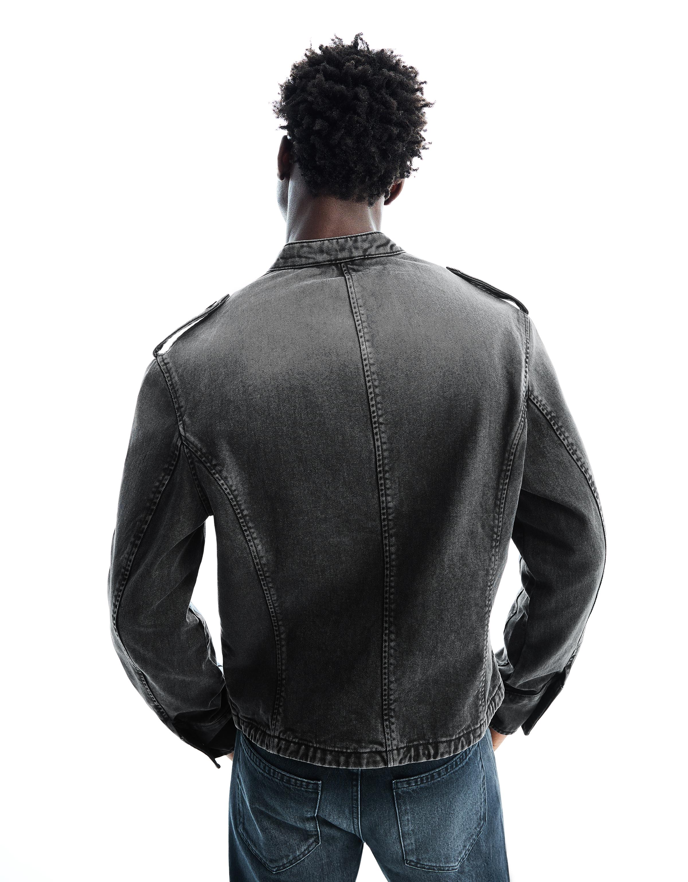 Button-up jacket — Black