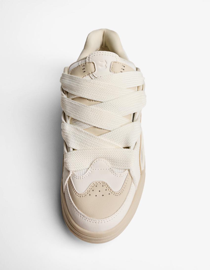 Chunky skate trainers-LEATHER