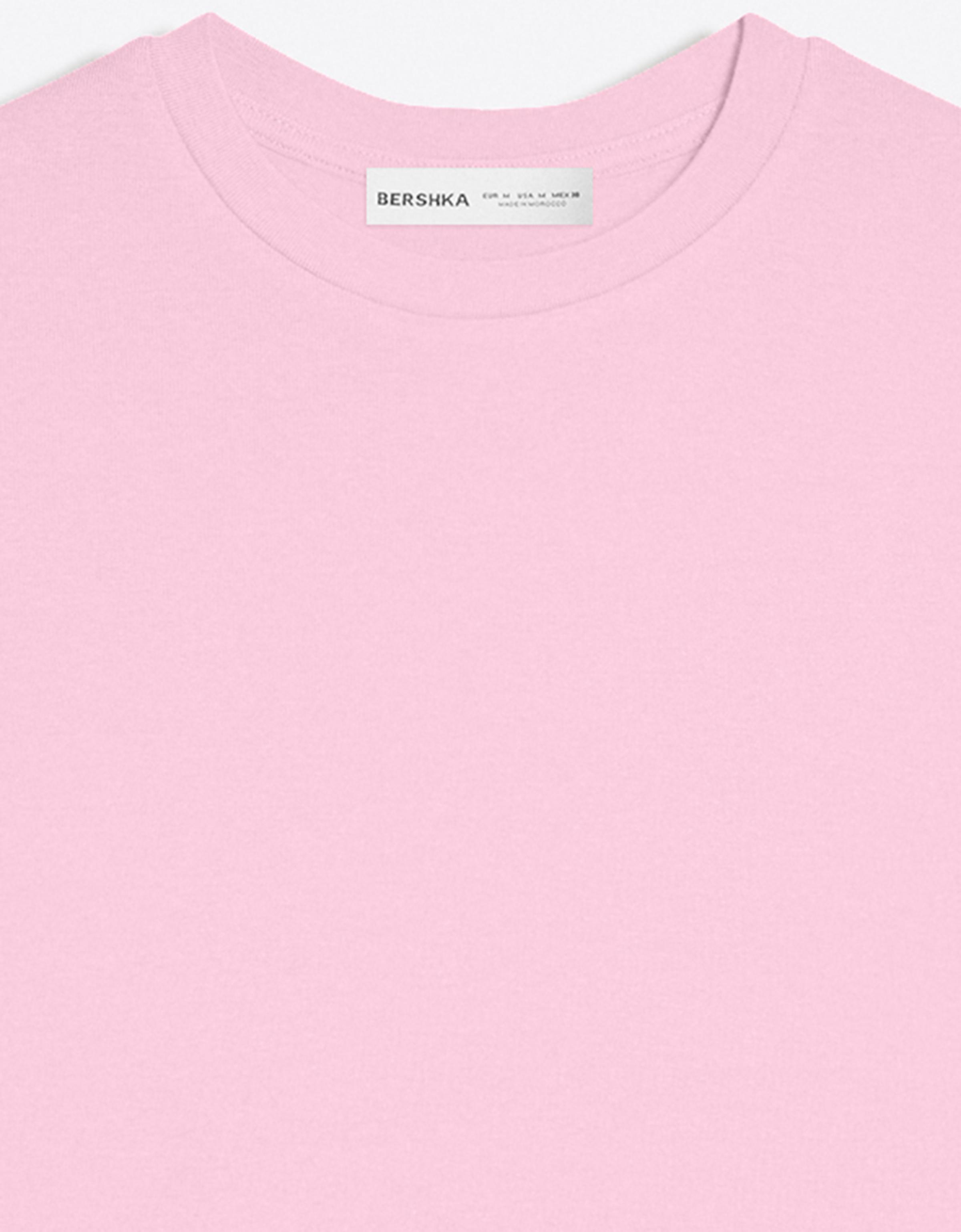 Short sleeve round neck T-shirt — Pink