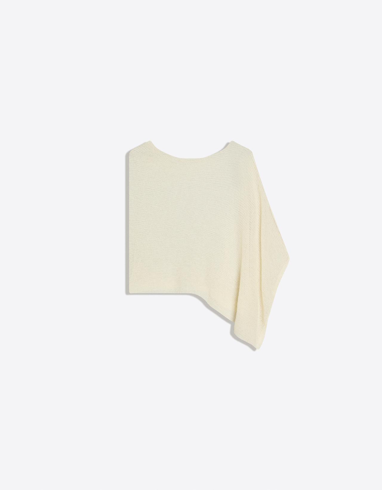 Asymmetric cape — Cream