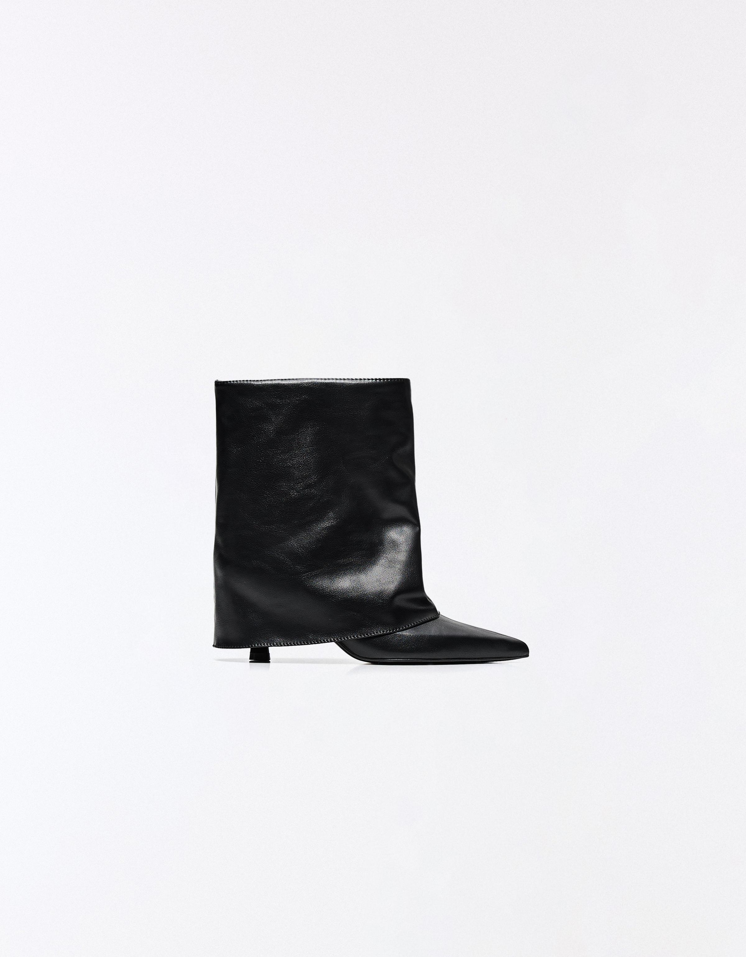 Trouser ankle boots — BLACK