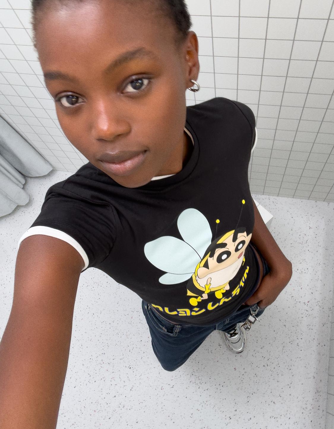 Shin Chan print short sleeve T-shirt