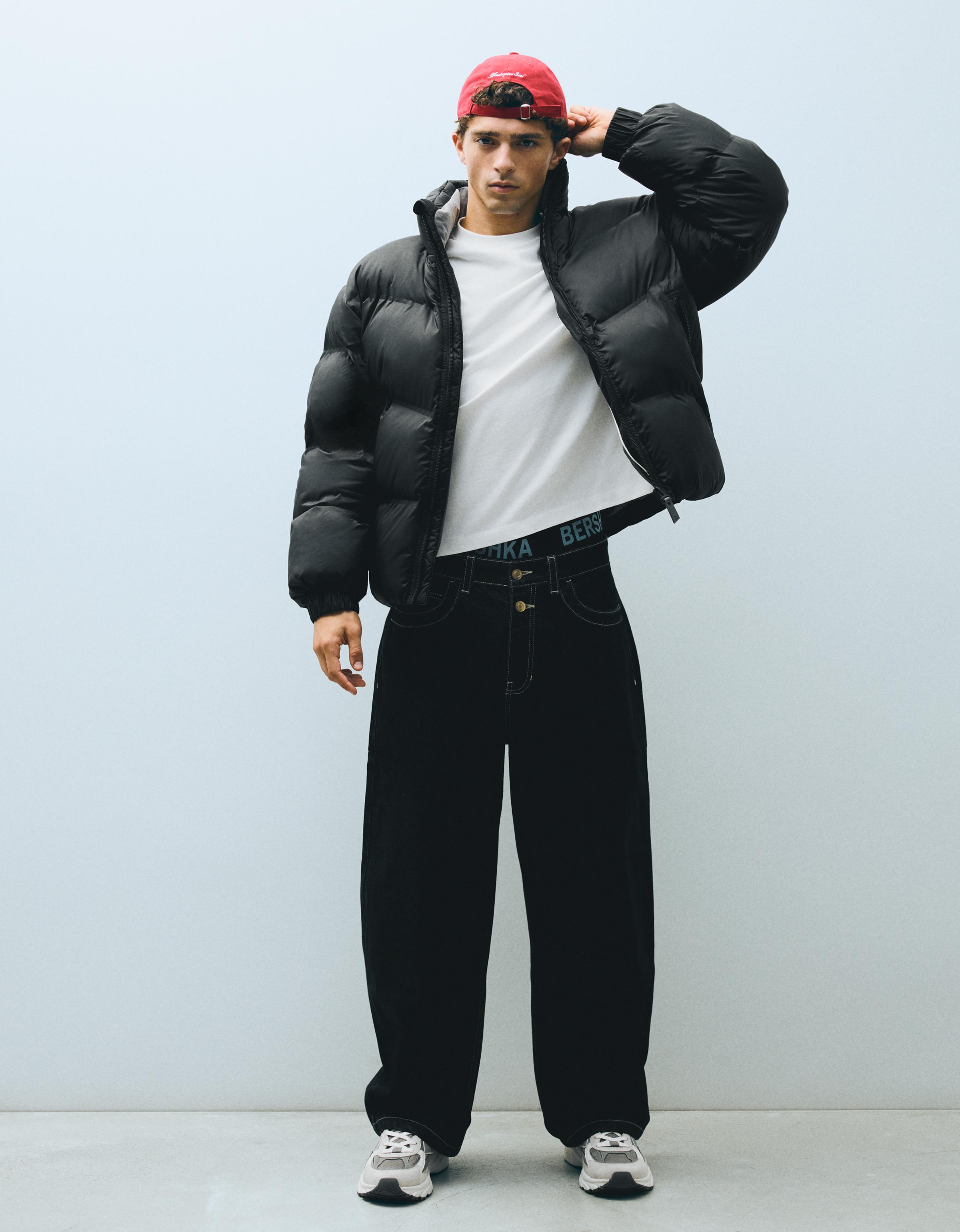 Technical padded jacket — Black