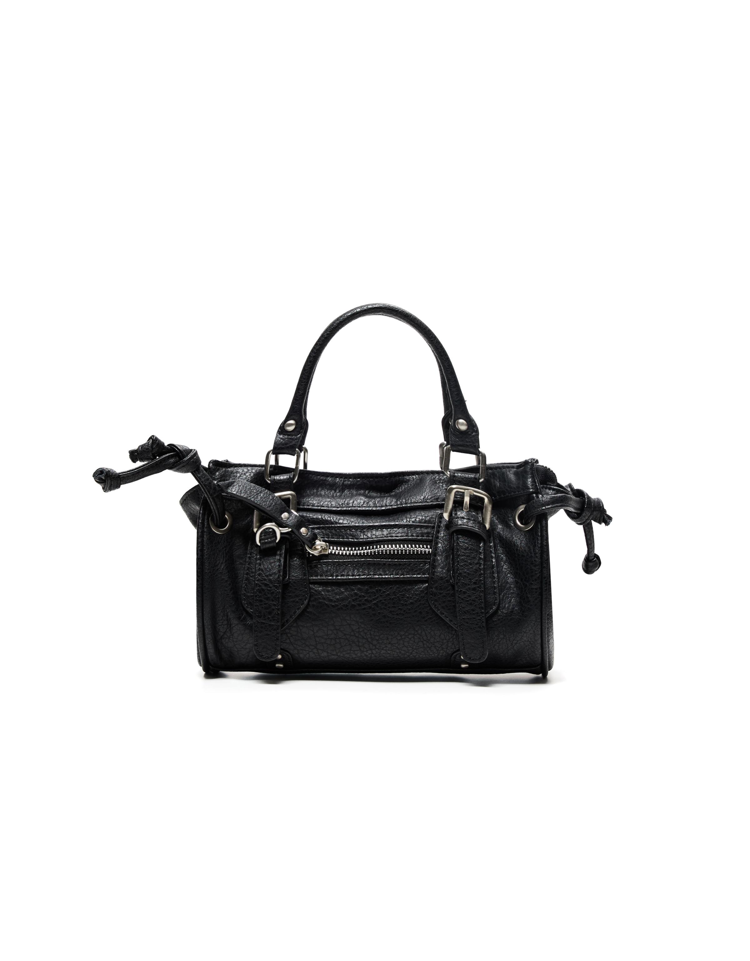 Mini buckle bag — Black