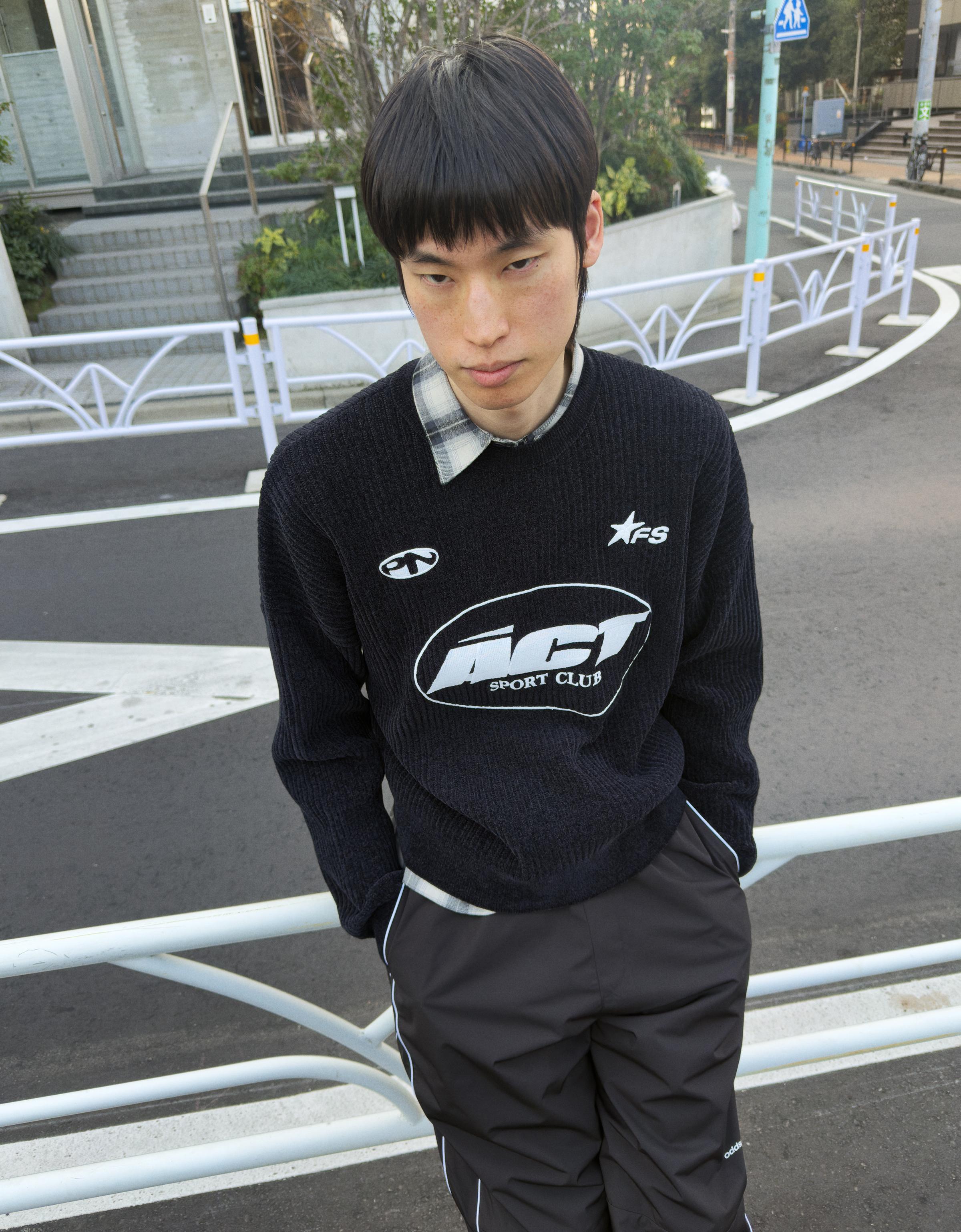 Baskılı şönil bisiklet yaka kazak - Görsel 27