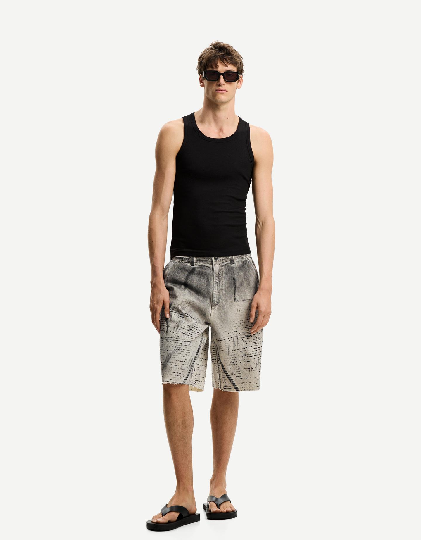 Bershka Bermuda Skater Hombre 34 Arena