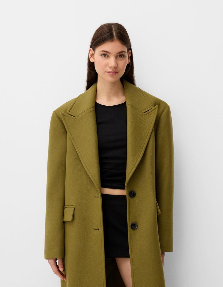 Oversize Manteco wool blend coat