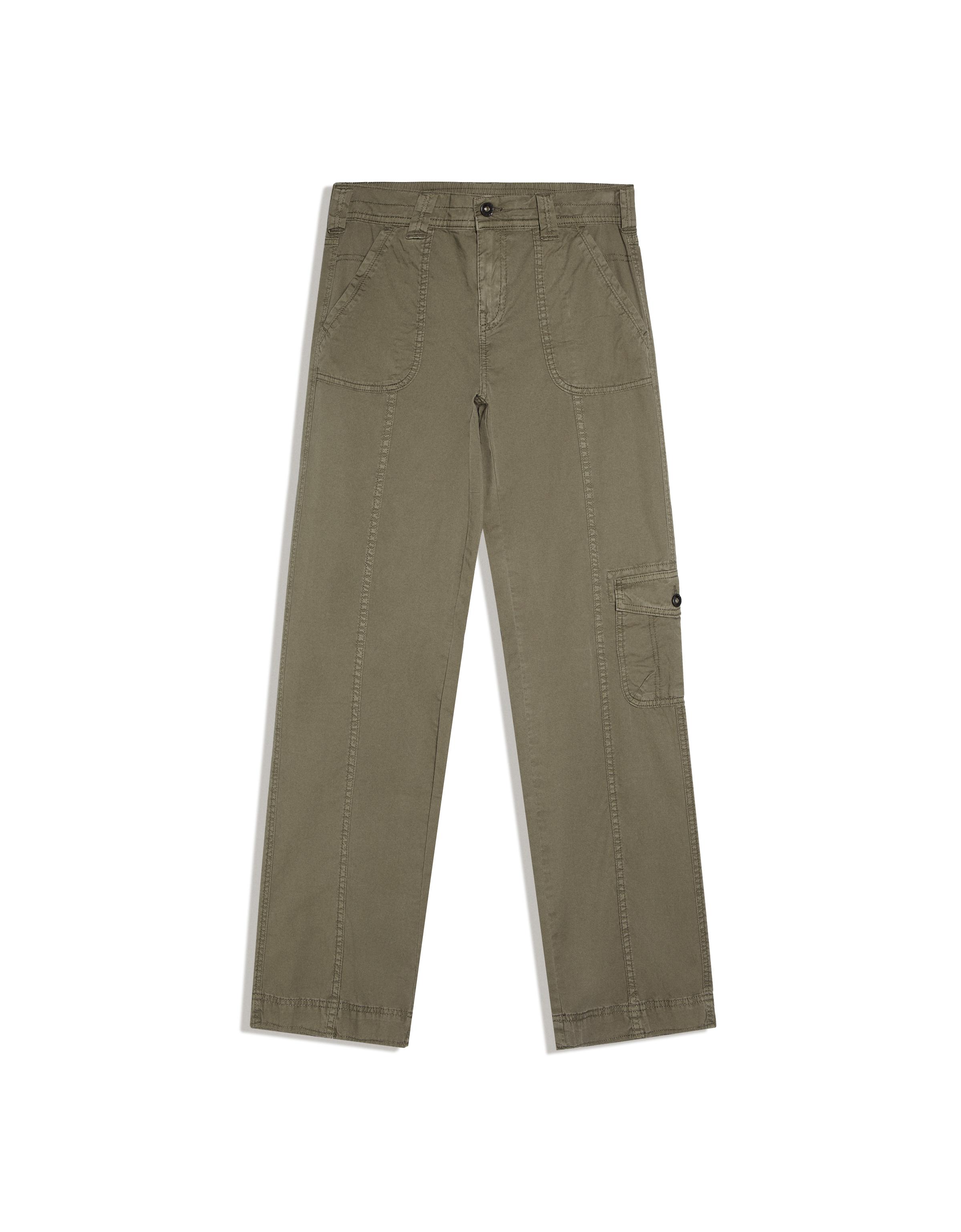 Straight cargo trousers — Khaki