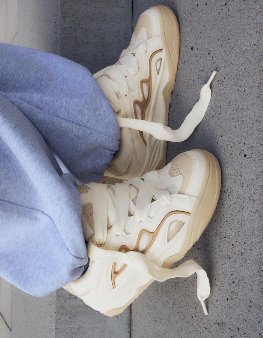 Chunky skate trainers-LEATHER