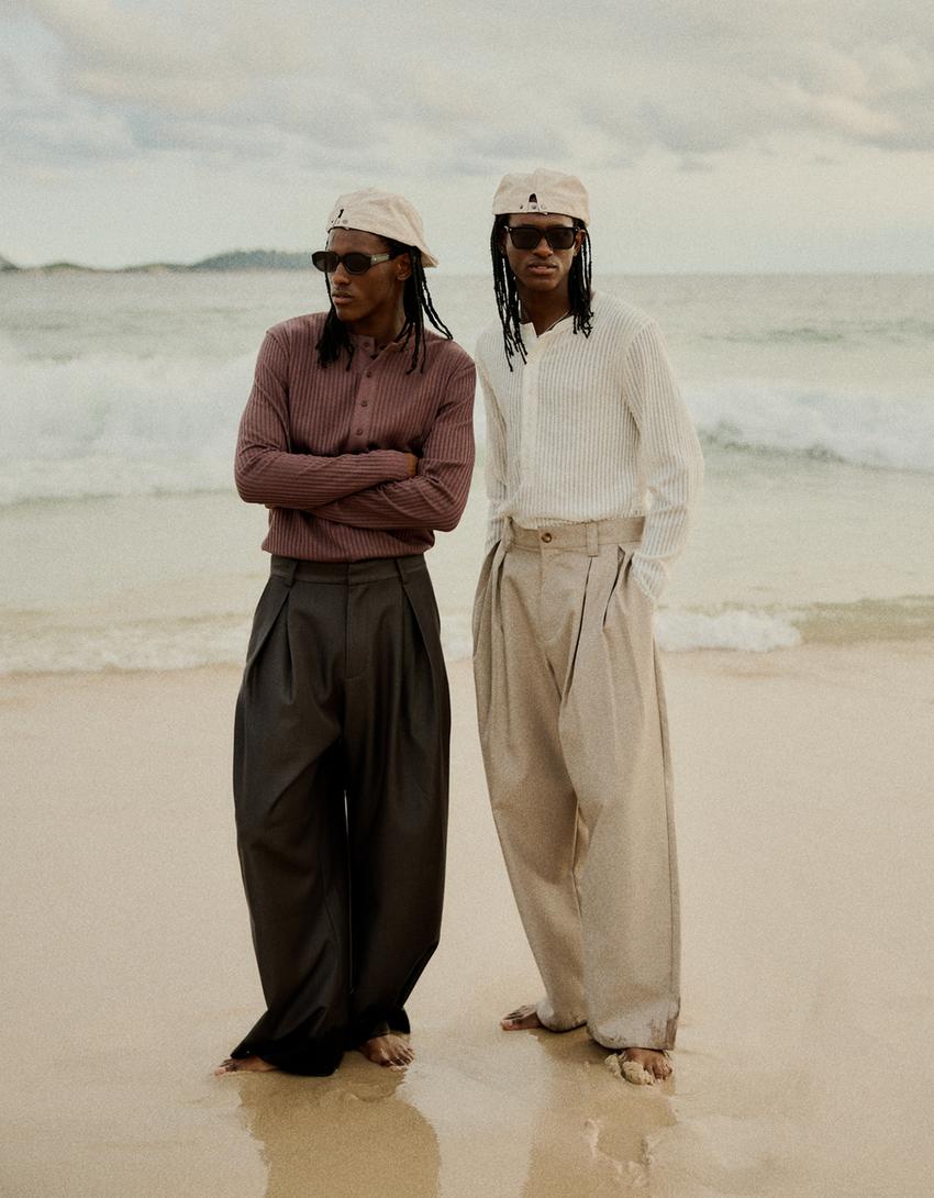 Camiseta manga larga panadero-Marrón