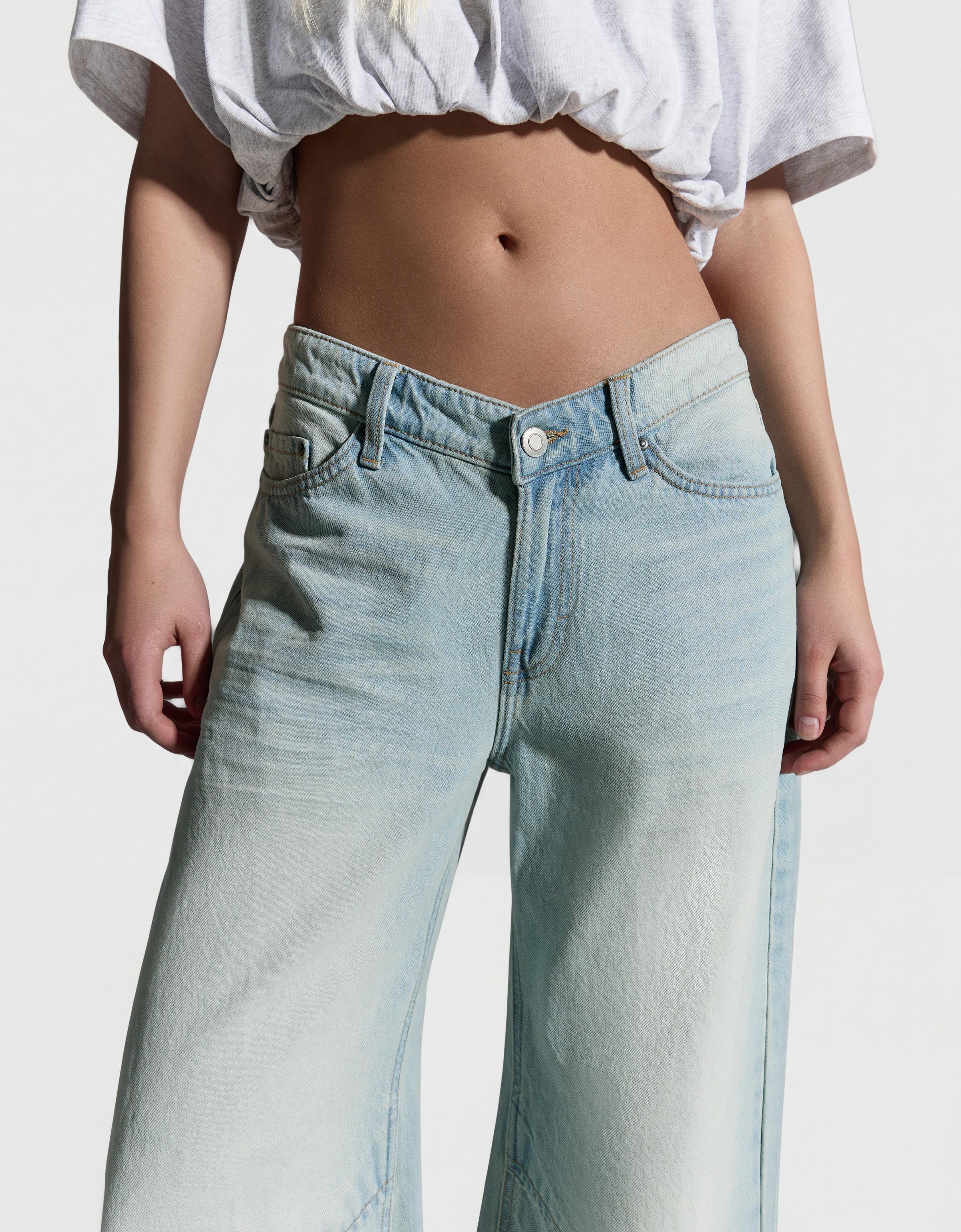 Slouchy düşük bel jean - Görsel 24