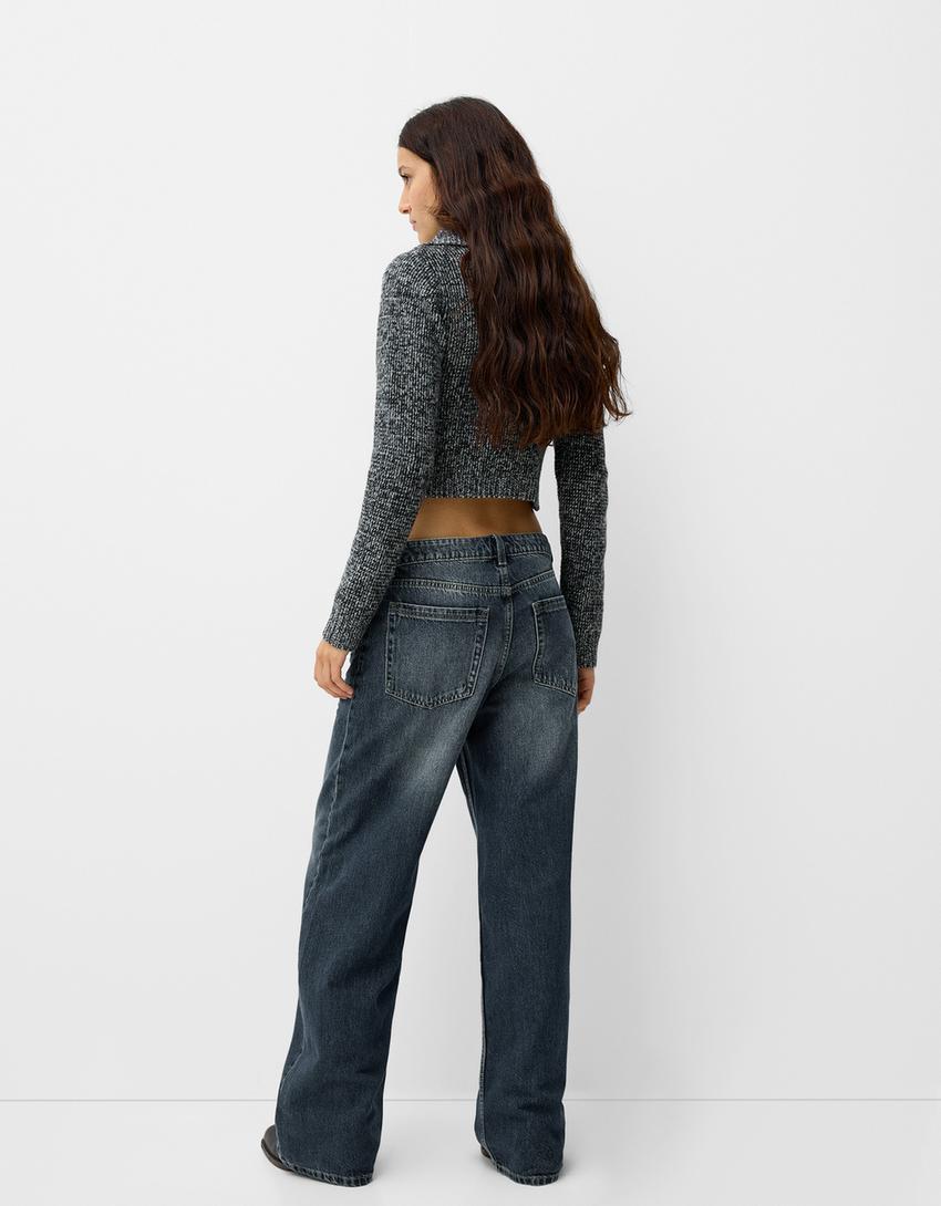 Baggy jeans-Groen