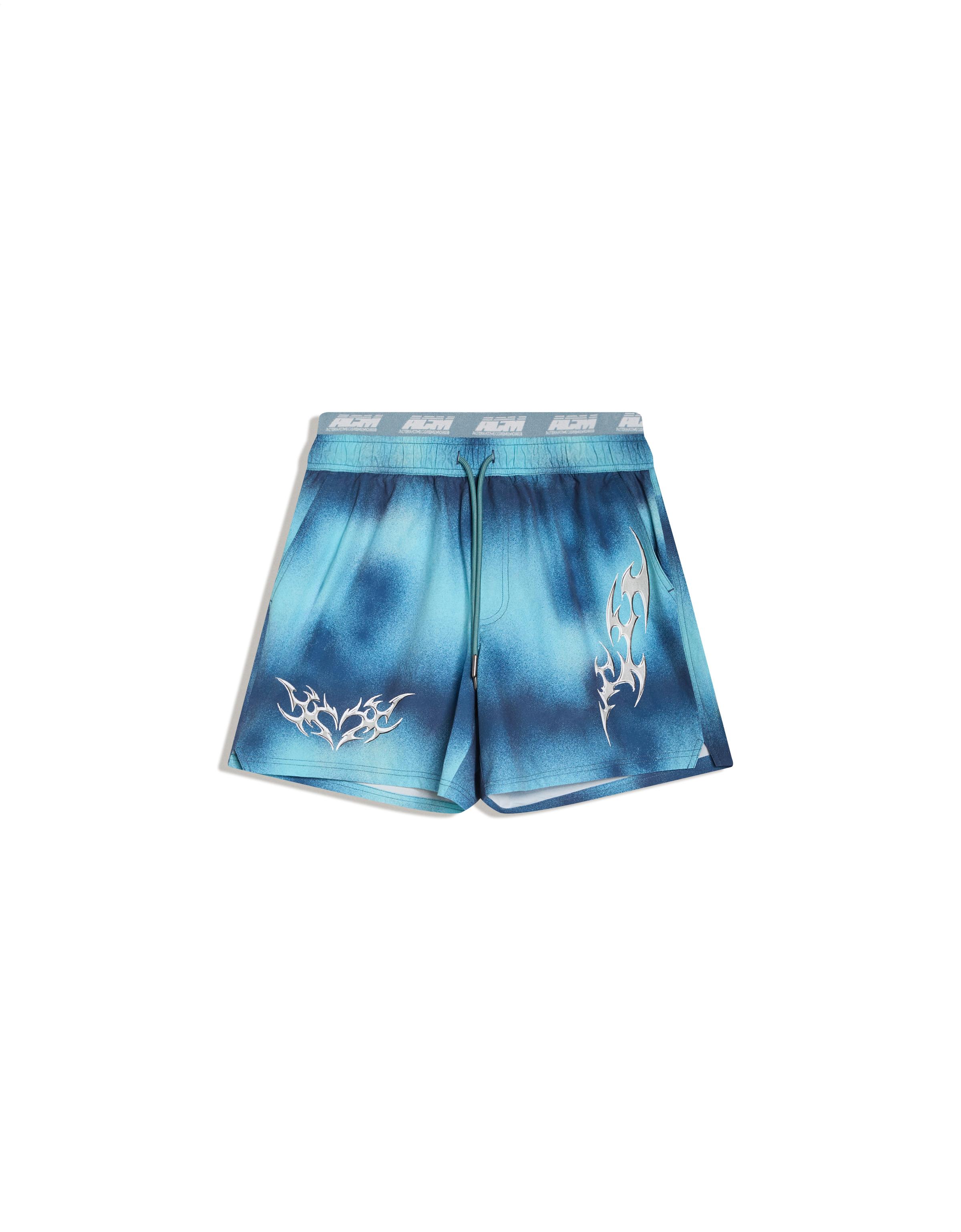 Boxy print swimsuit — Dark blue