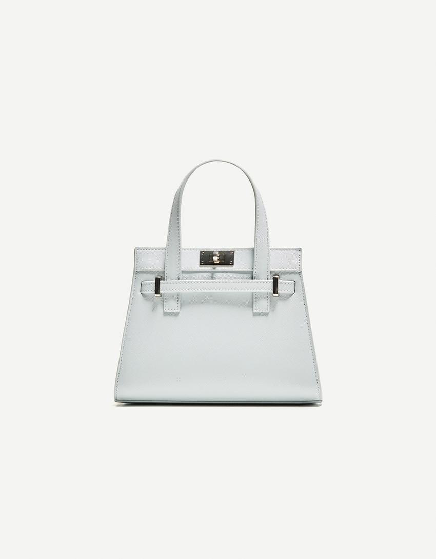 Minaudière met structuur-Gewassen blauw-2