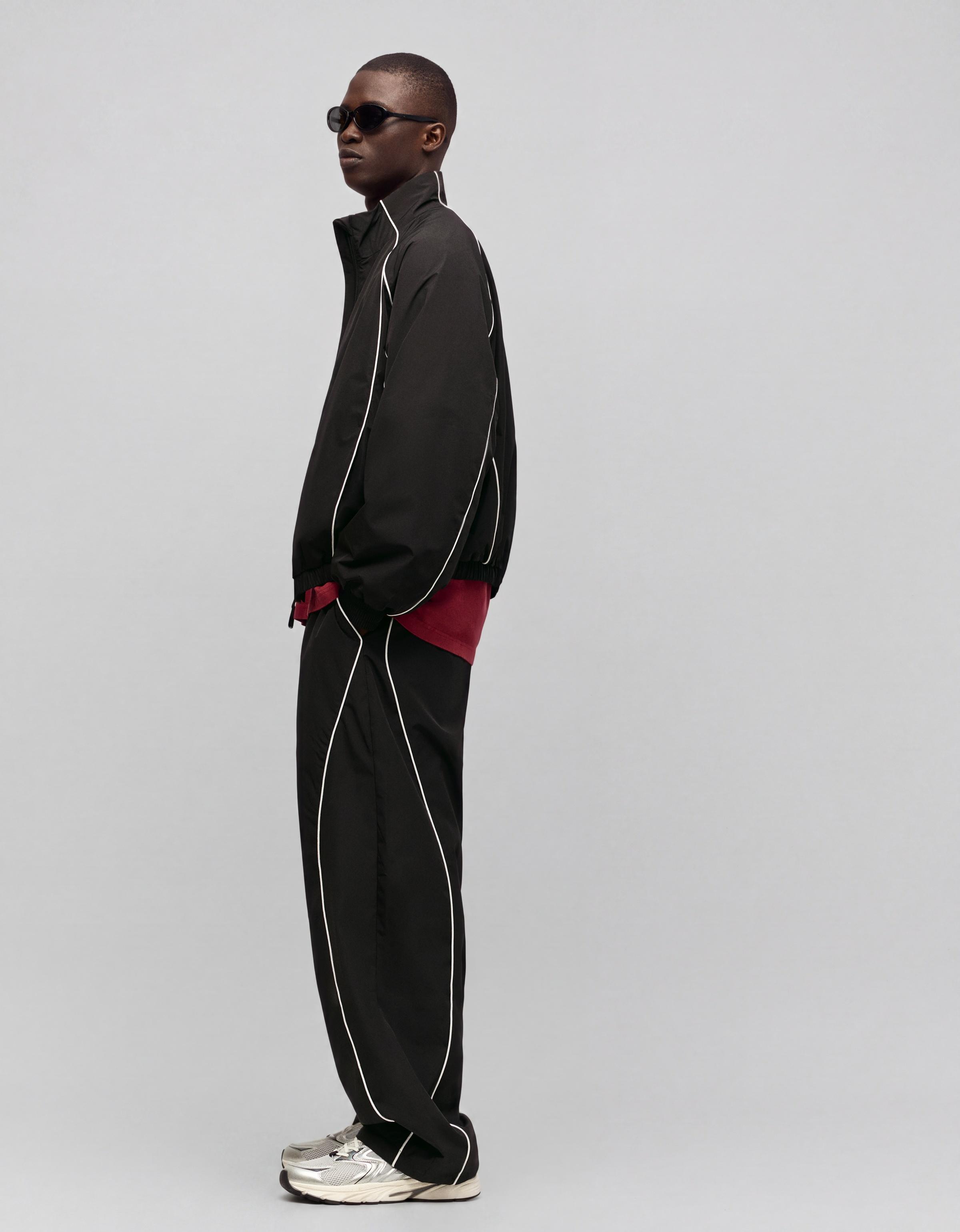 Technical baggy trousers — Black