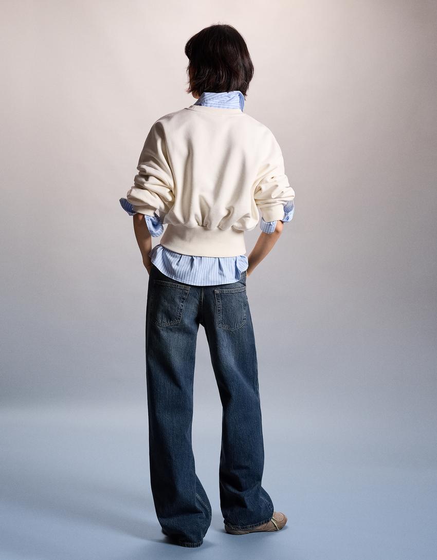 straight fit düşük bel jean - Görsel 2