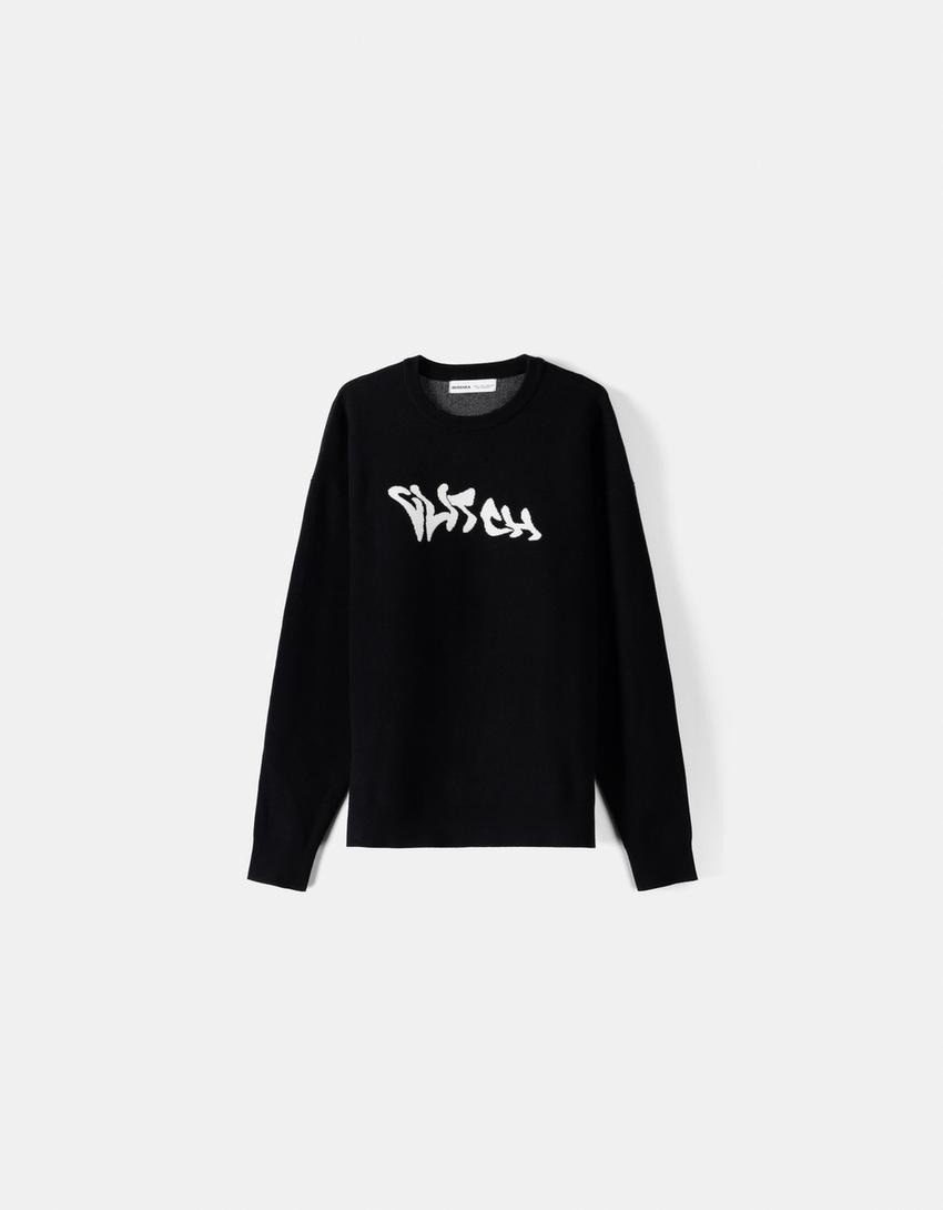 Pull texte-Noir-4