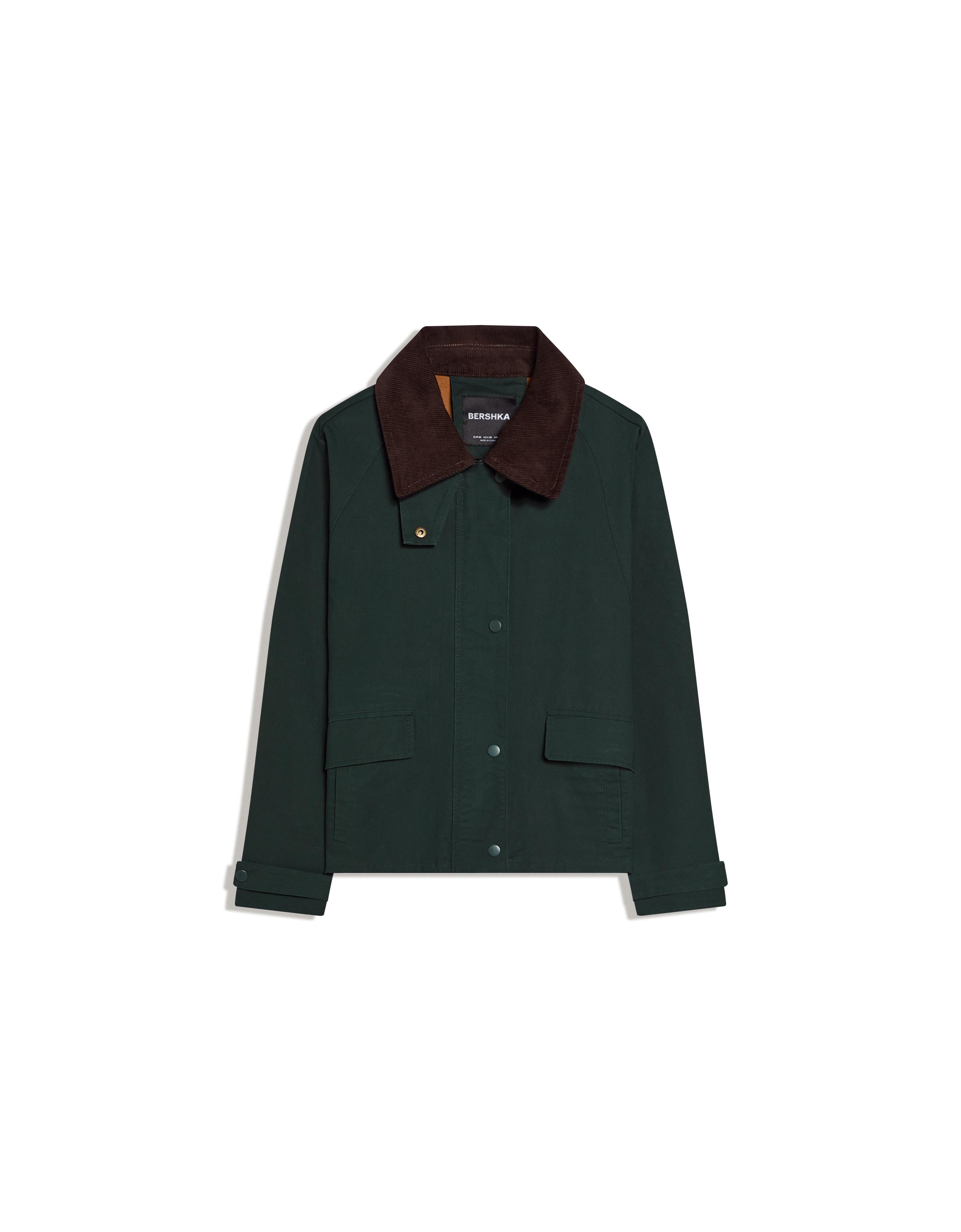 Rubberised corduroy jacket