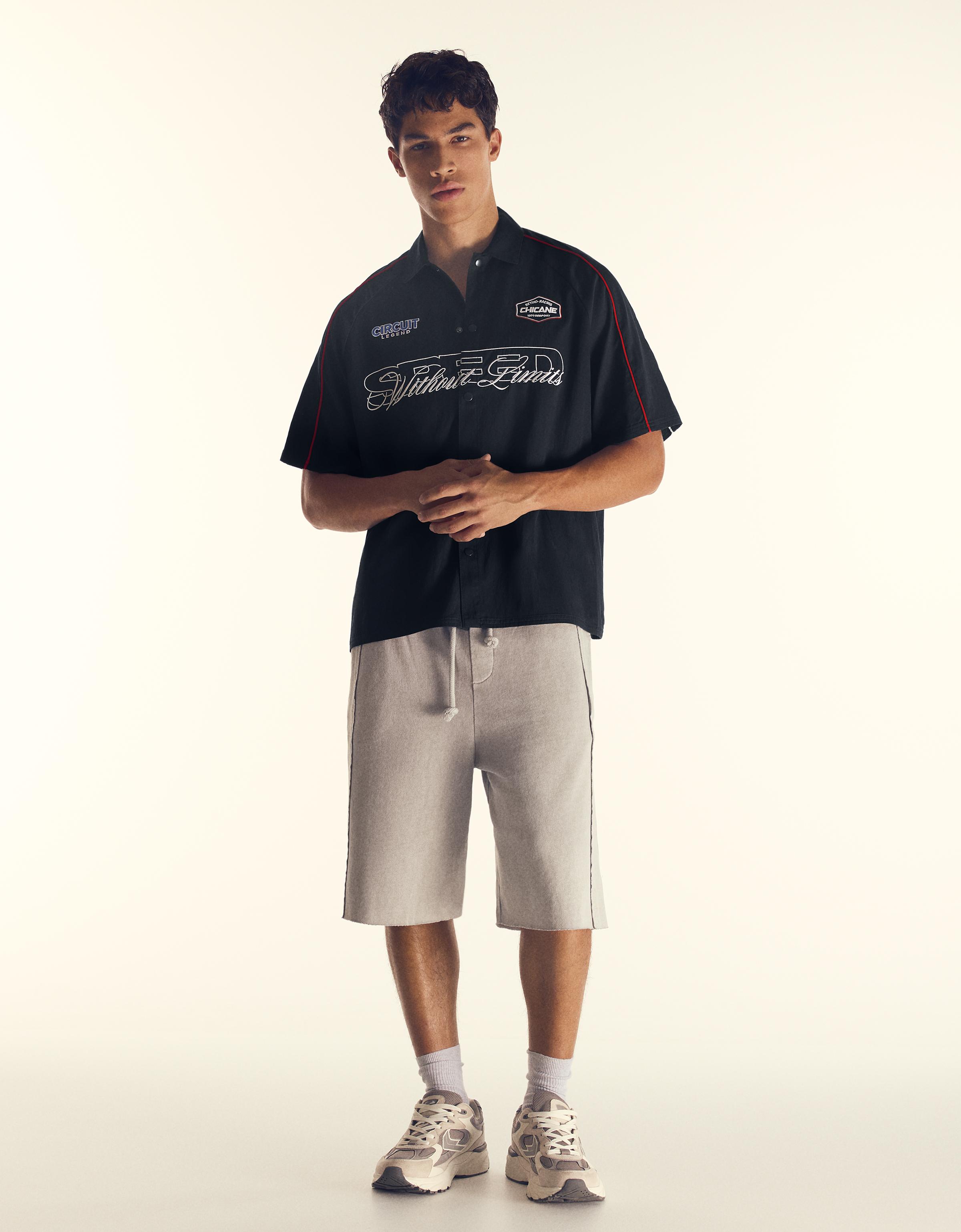 Short sleeve racing shirt — Navy